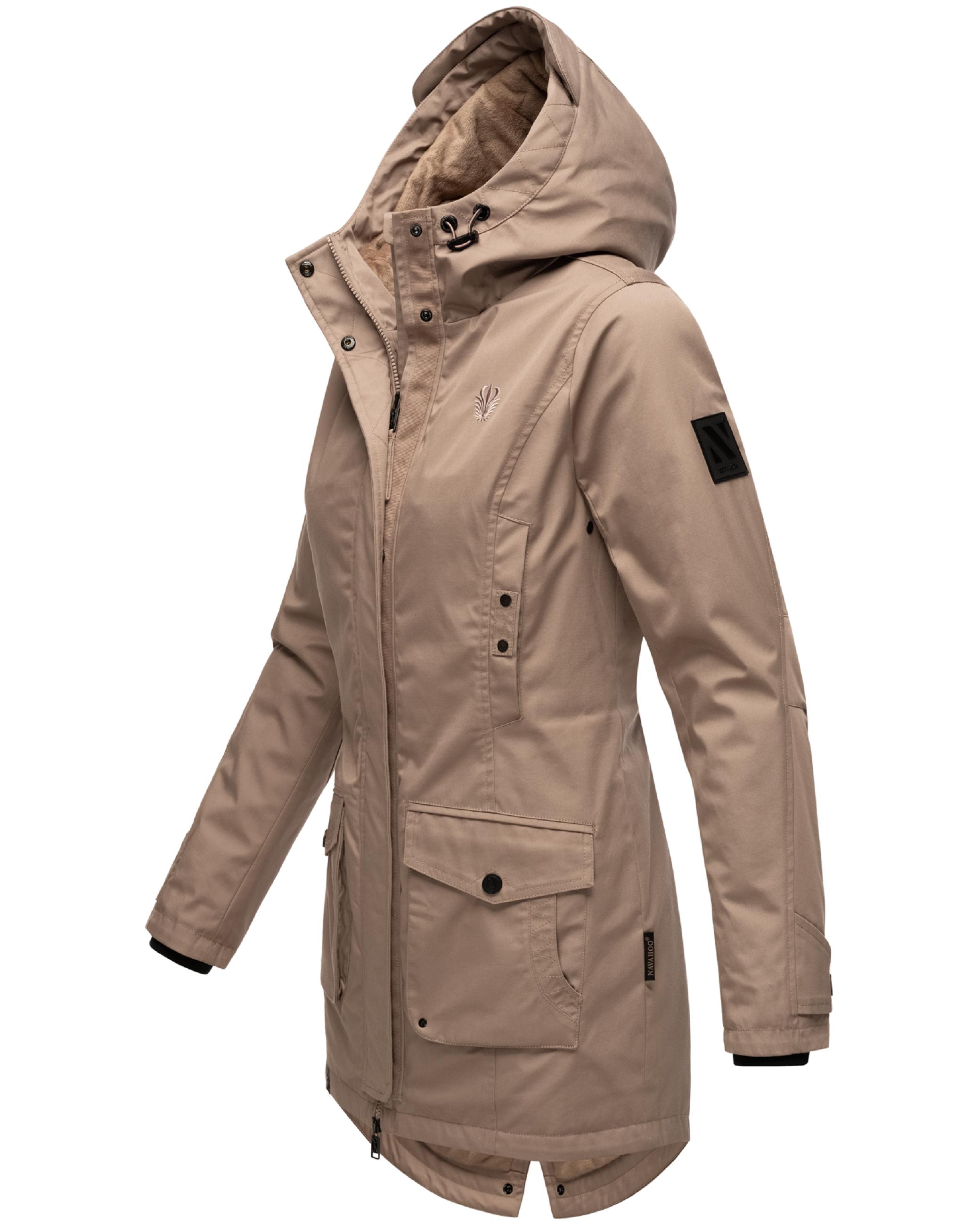 Wasserdichter Parka mit Kapuze "Brinjaa" Taupe Grey