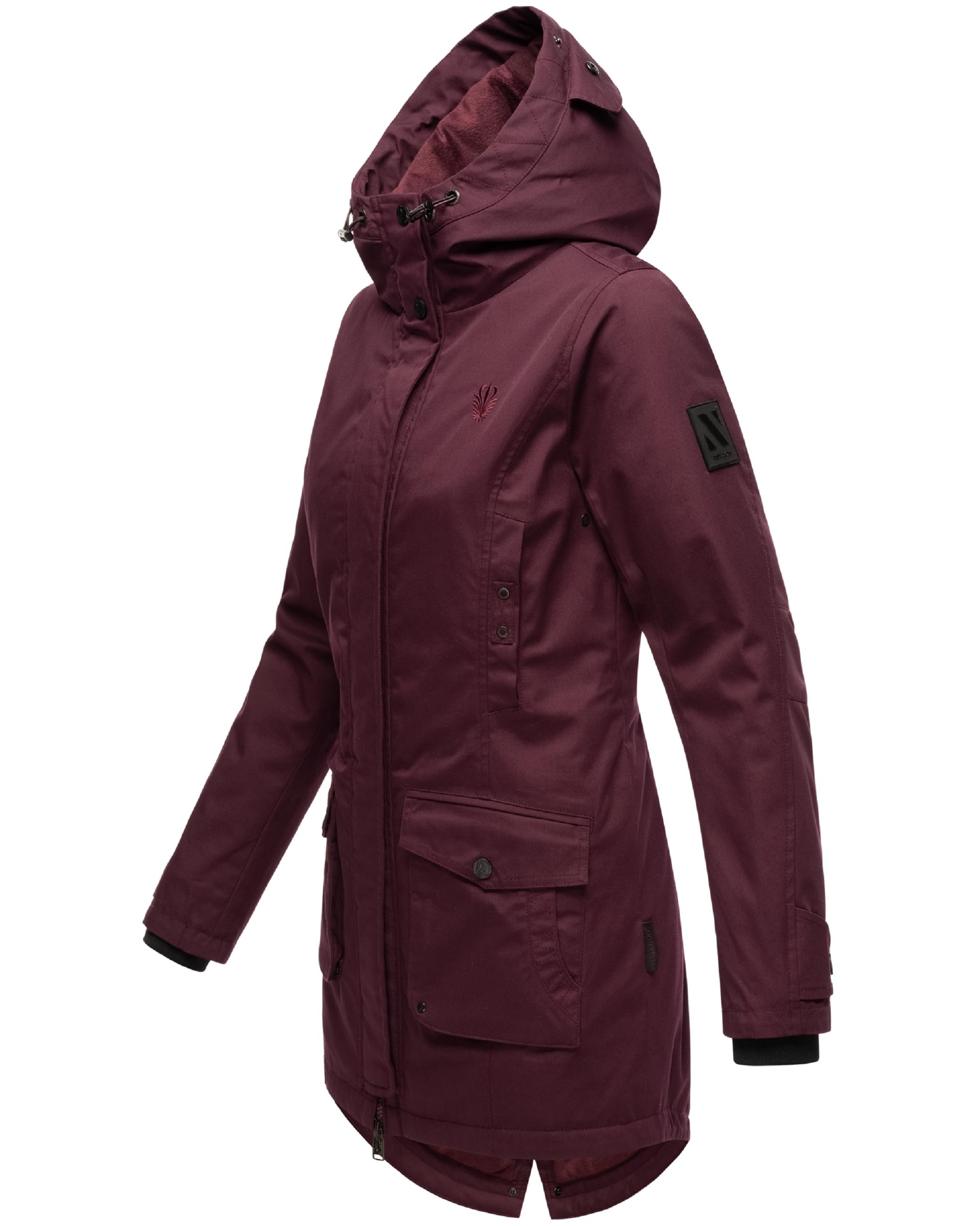 Wasserdichter Parka mit Kapuze "Brinjaa" Wine