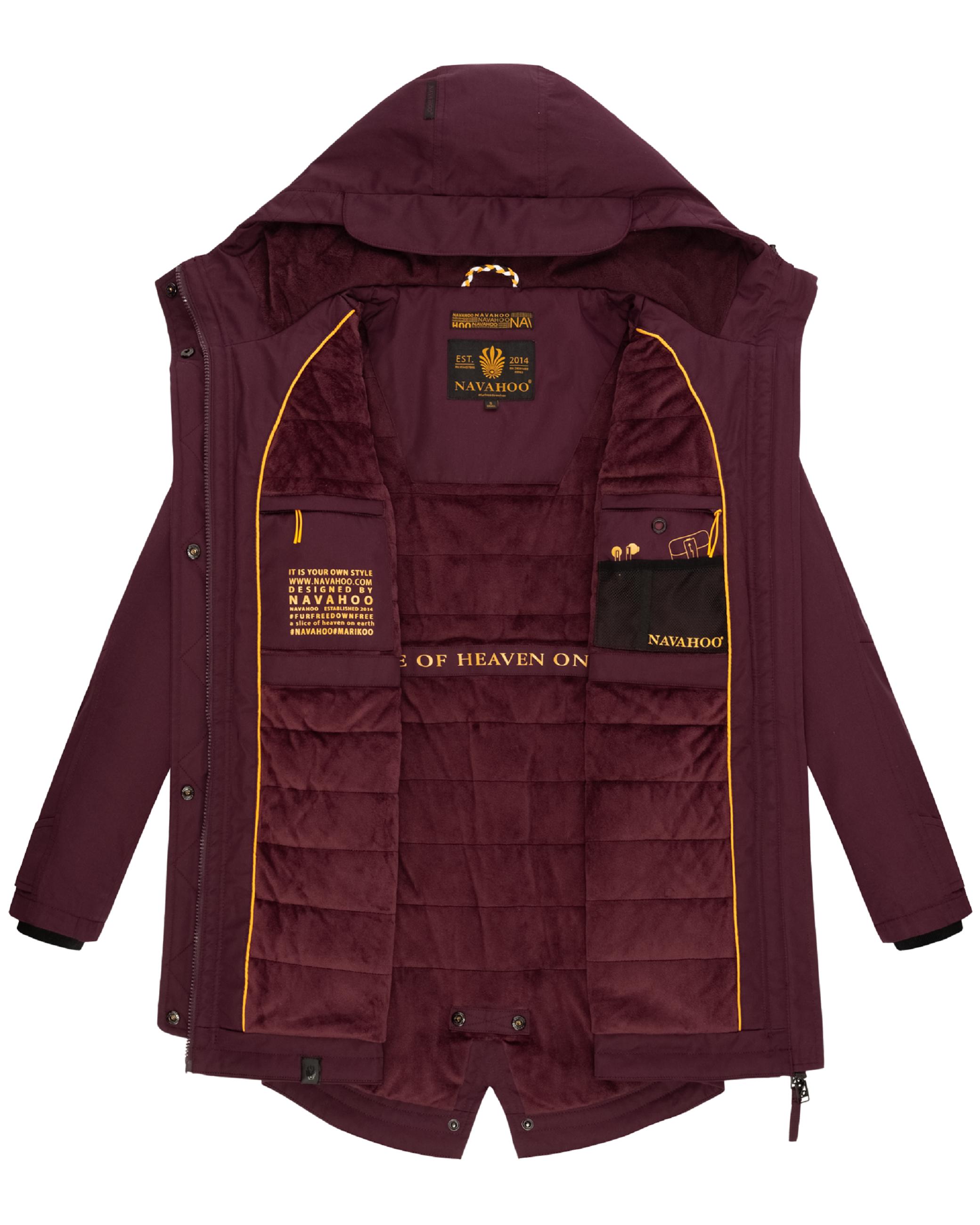 Wasserdichter Parka mit Kapuze "Brinjaa" Wine