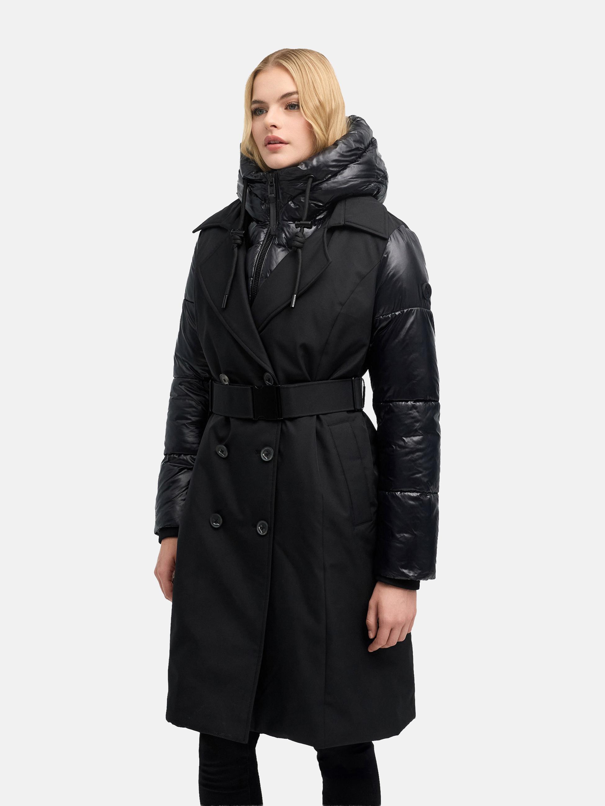 Trenchcoat mit herausnehmbarem Inlay "City-Glow 14" Black