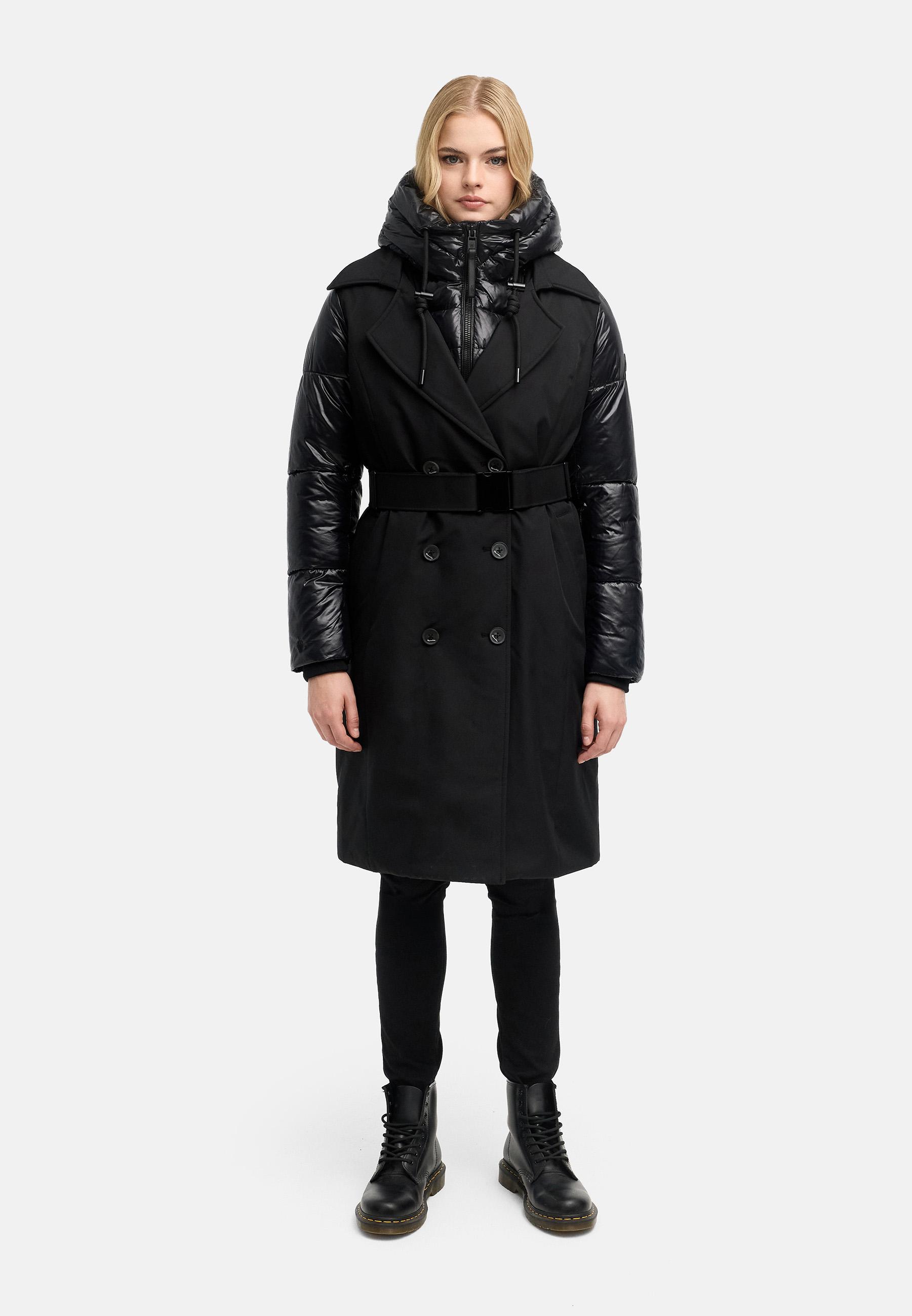 Trenchcoat mit herausnehmbarem Inlay "City-Glow 14" Black