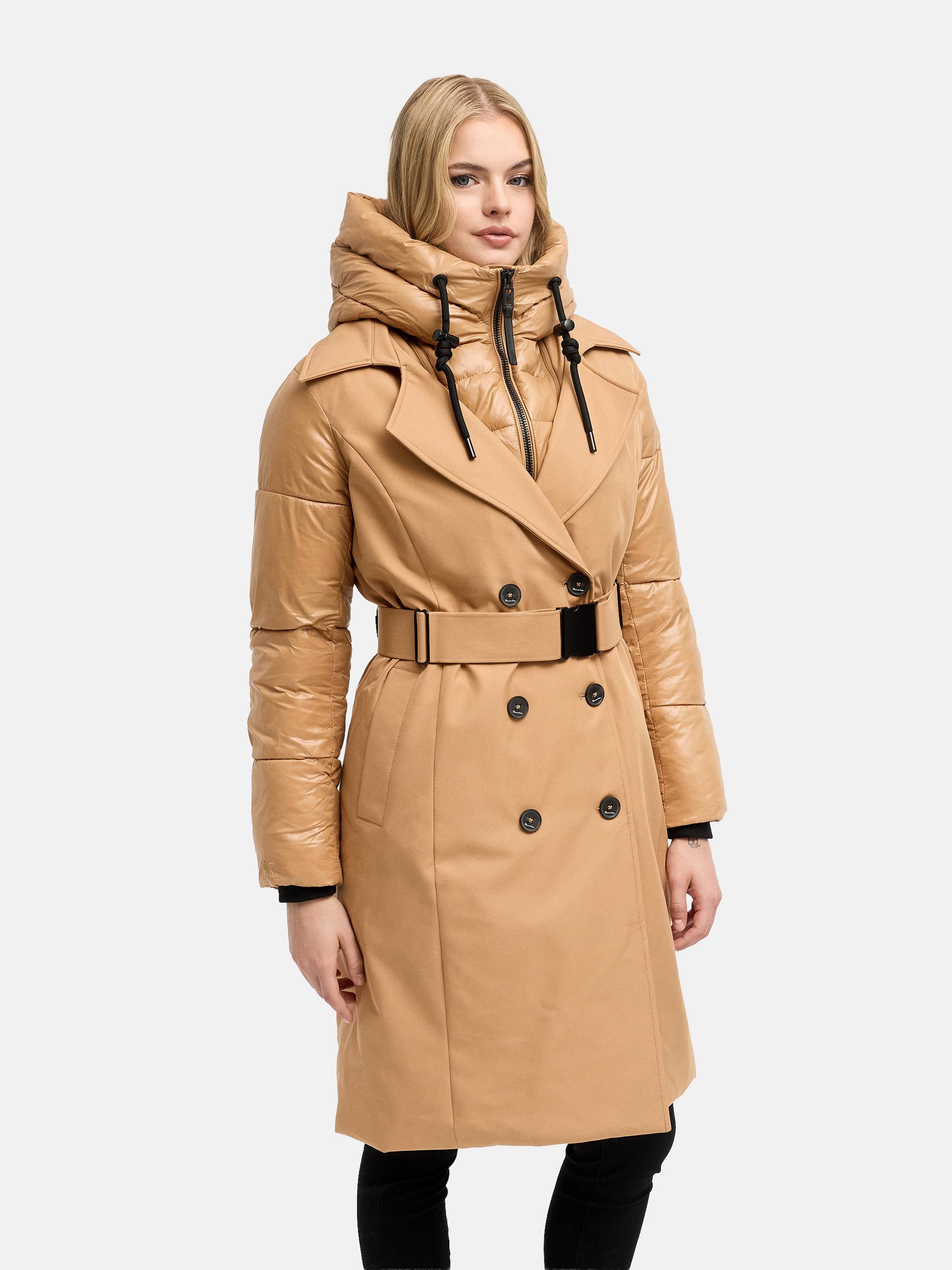 Trenchcoat mit herausnehmbarem Inlay "City-Glow 14" Camel