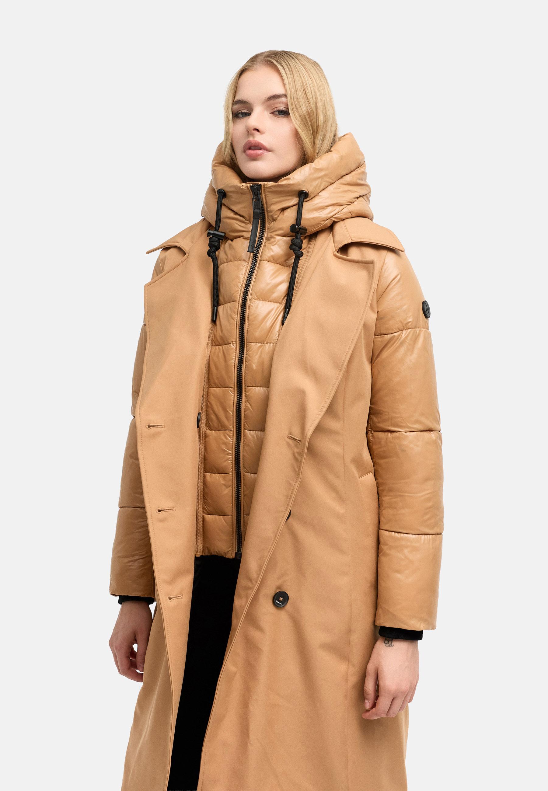 Trenchcoat mit herausnehmbarem Inlay "City-Glow 14" Camel