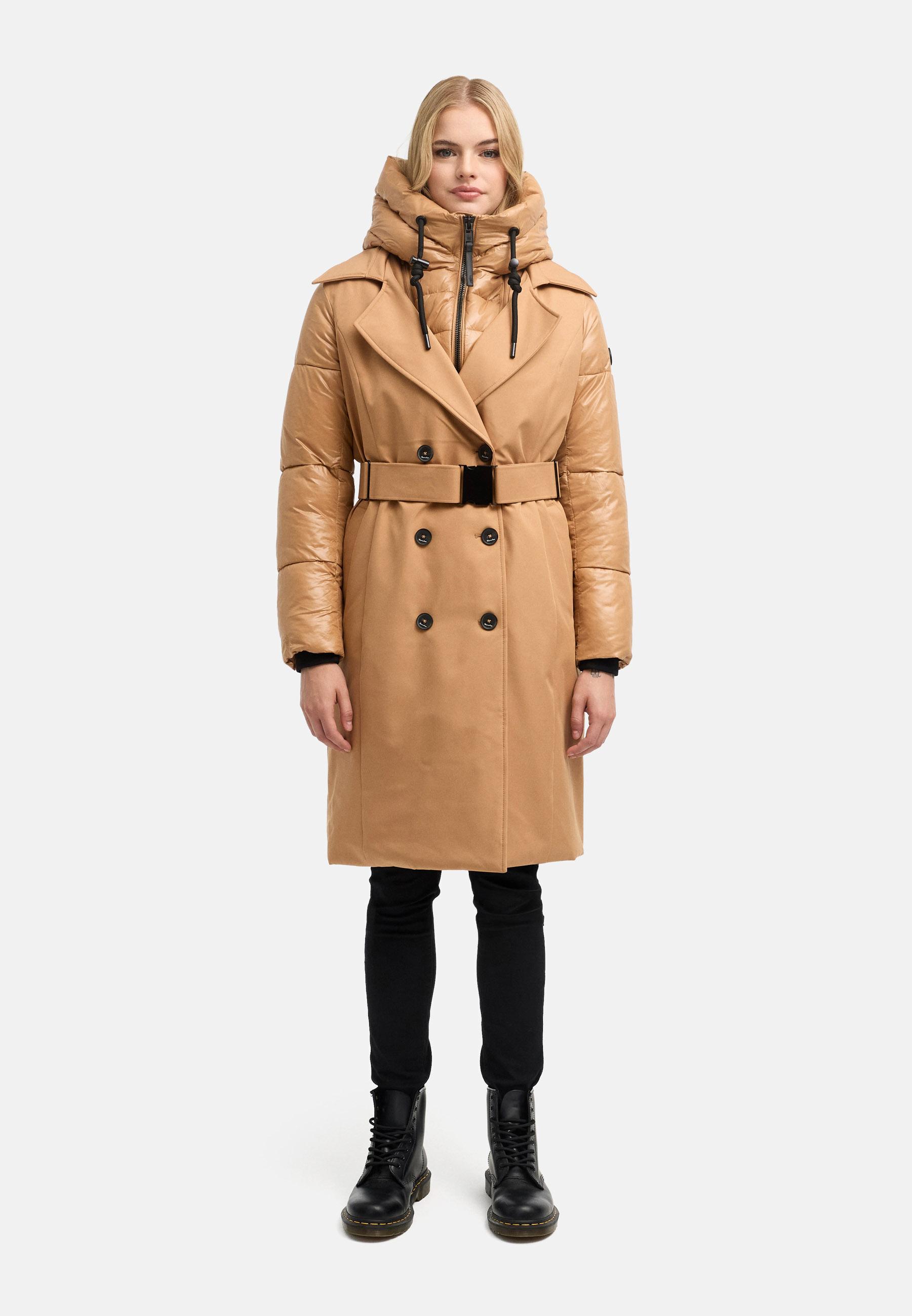 Trenchcoat mit herausnehmbarem Inlay "City-Glow 14" Camel