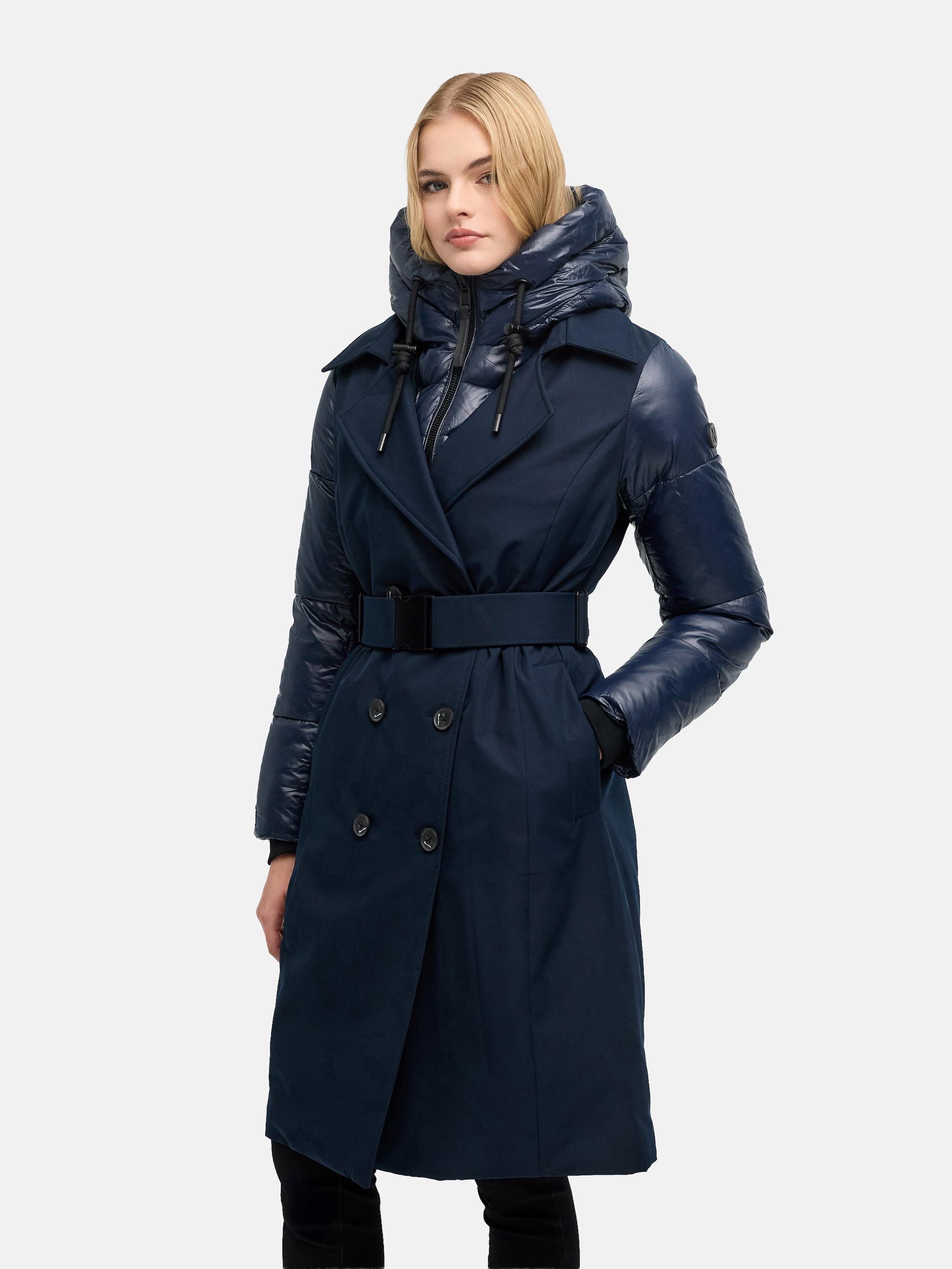 Trenchcoat mit herausnehmbarem Inlay "City-Glow 14" Navy