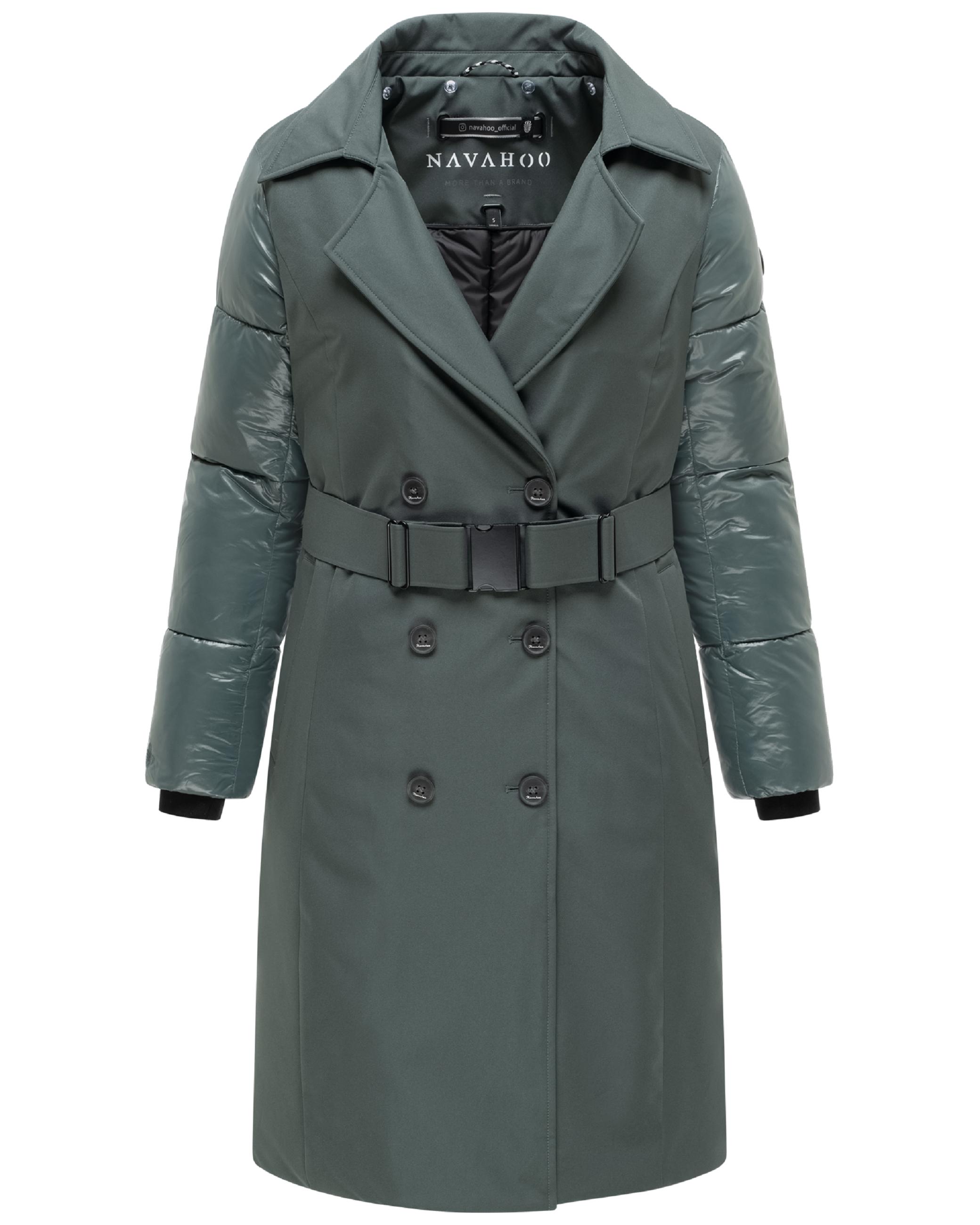 Trenchcoat mit herausnehmbarem Inlay "City-Glow 14" Stone Green