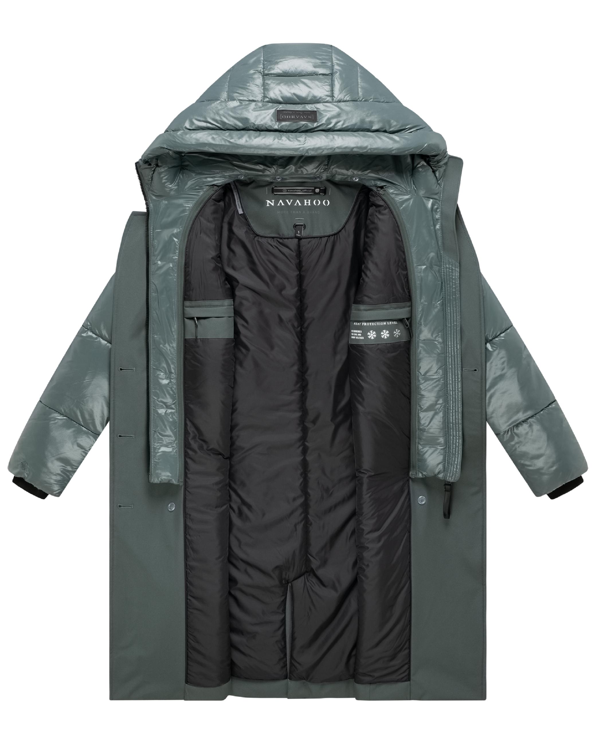 Trenchcoat mit herausnehmbarem Inlay "City-Glow 14" Stone Green