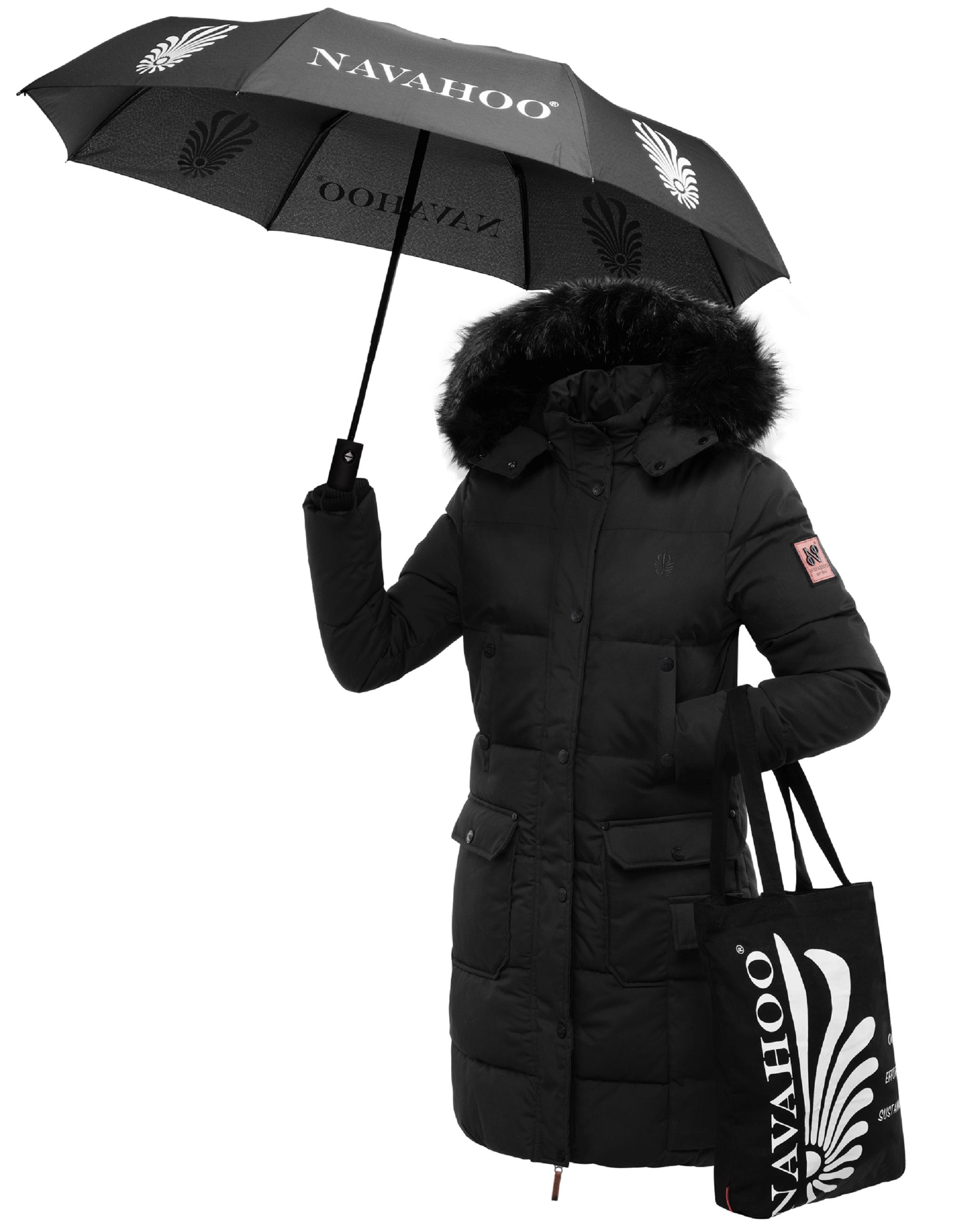 Winterparka mit Kapuze "Cosimaa" Black