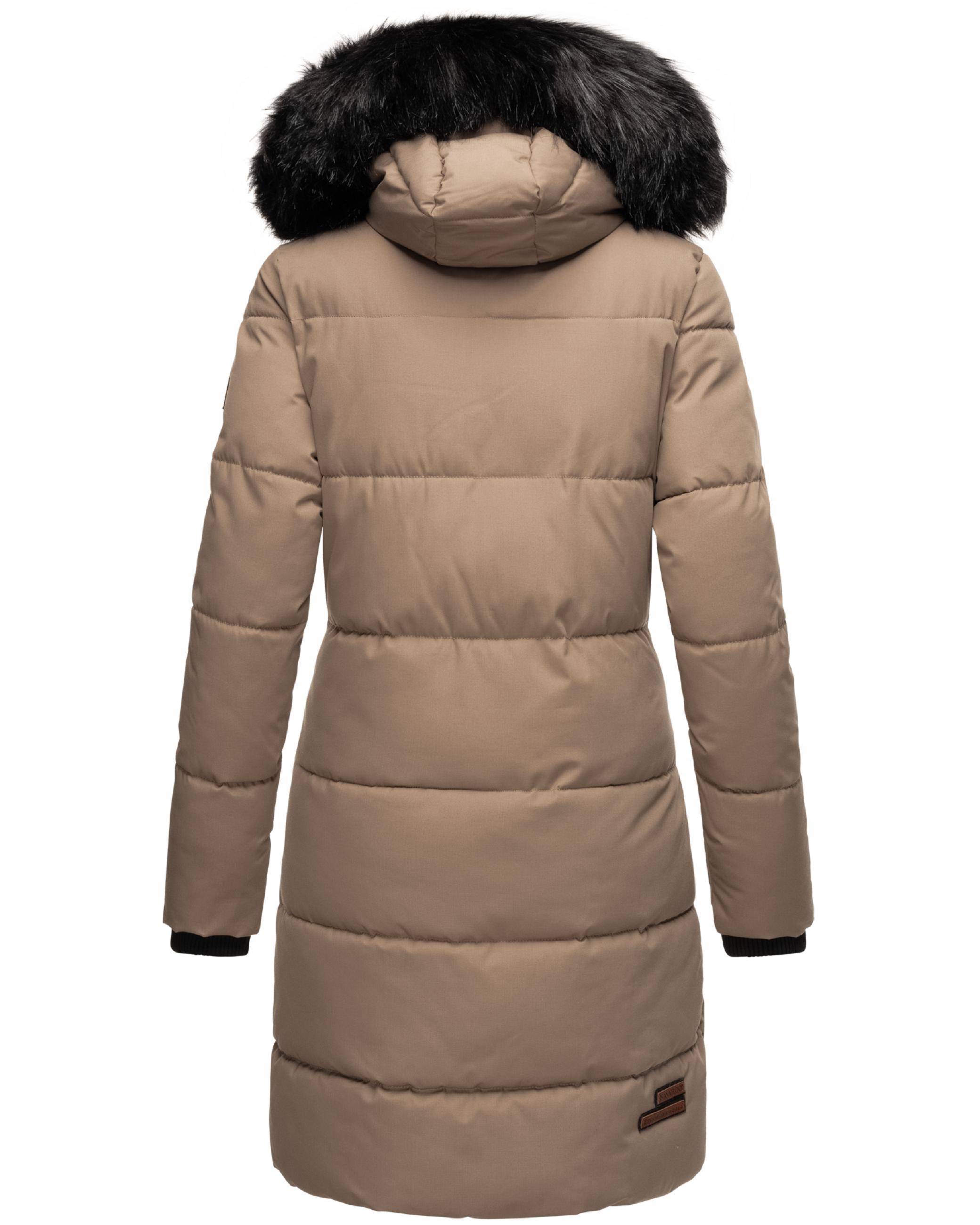 Winterparka mit Kapuze "Cosimaa" Taupe