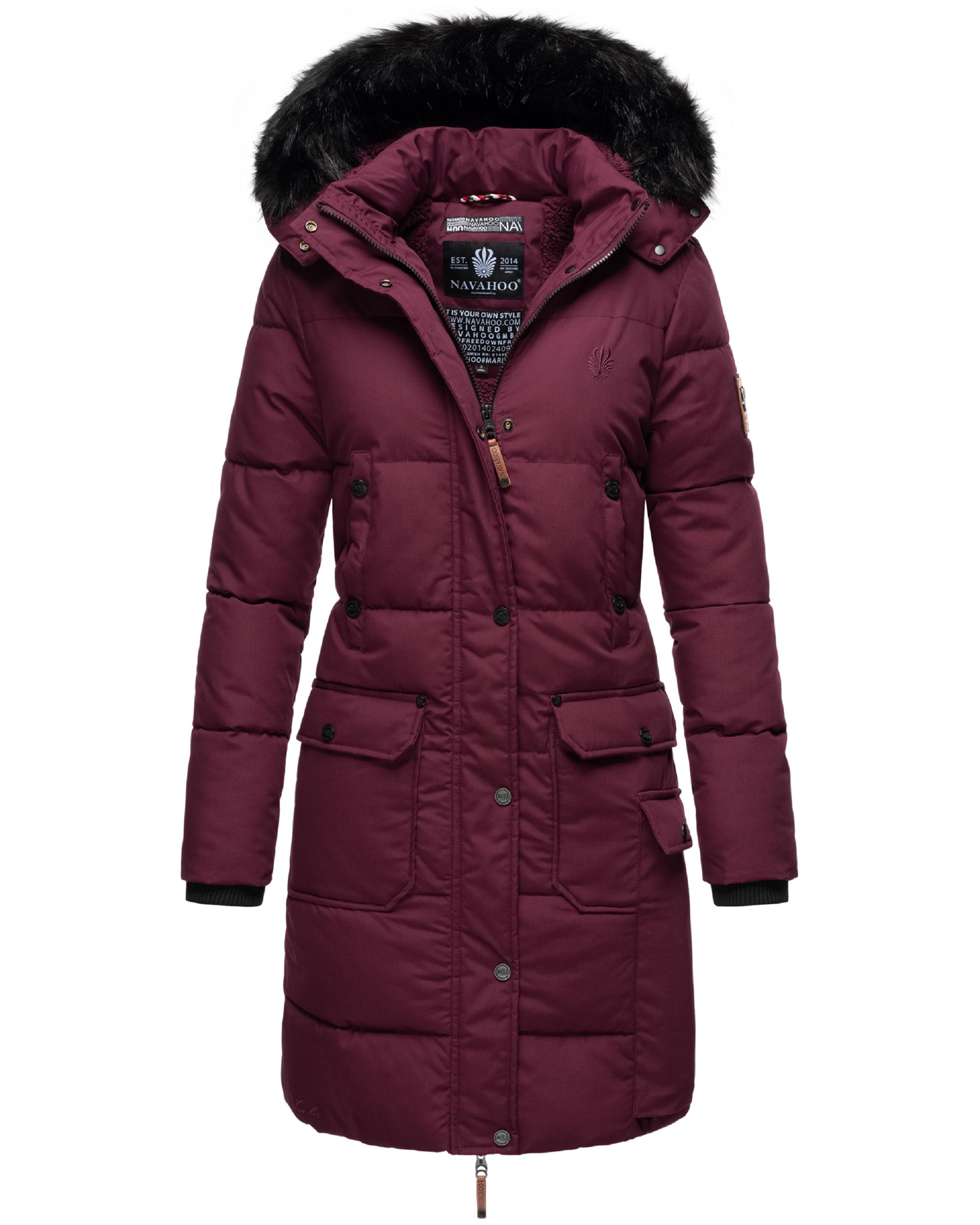 Winterparka mit Kapuze "Cosimaa" Wine