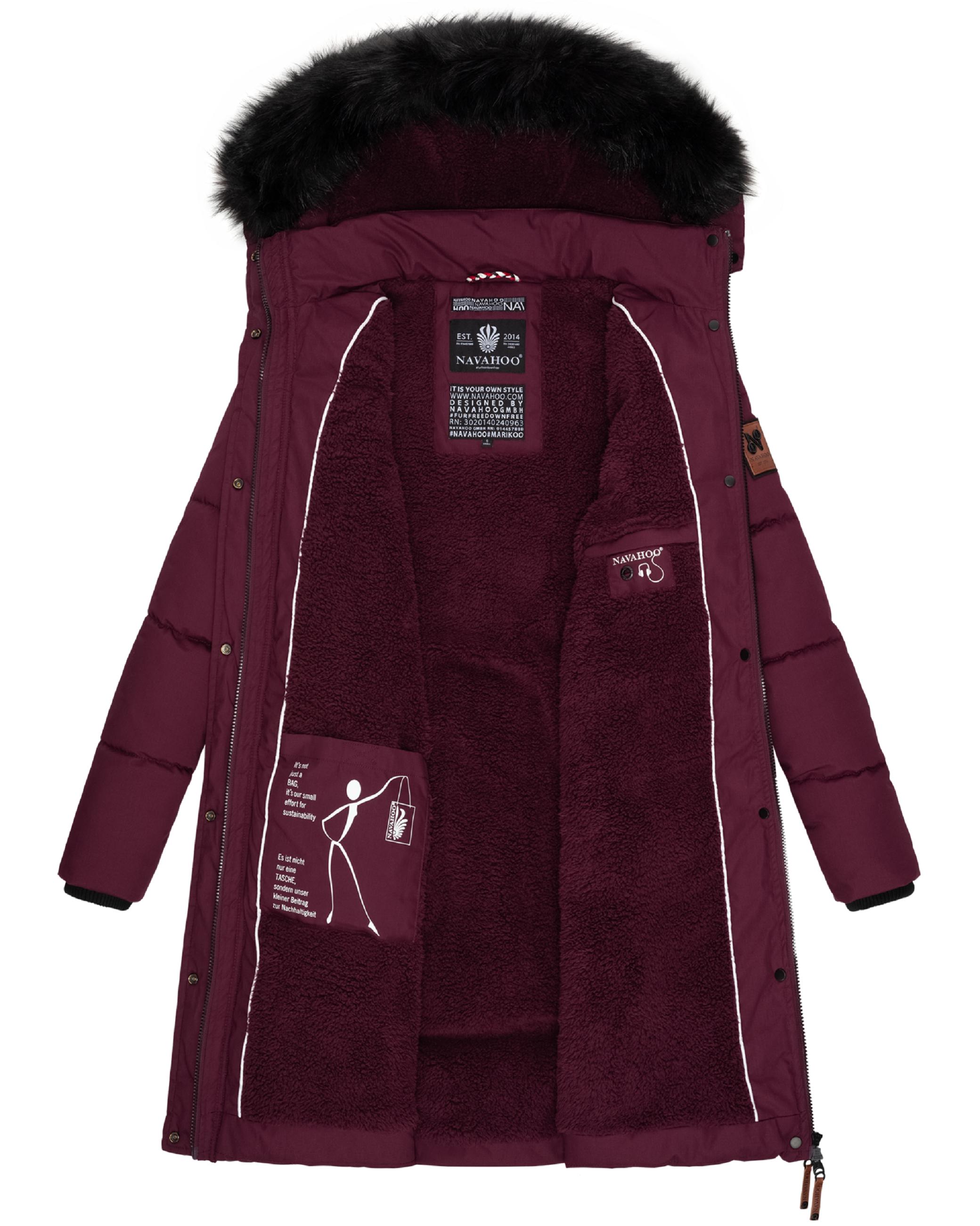 Winterparka mit Kapuze "Cosimaa" Wine