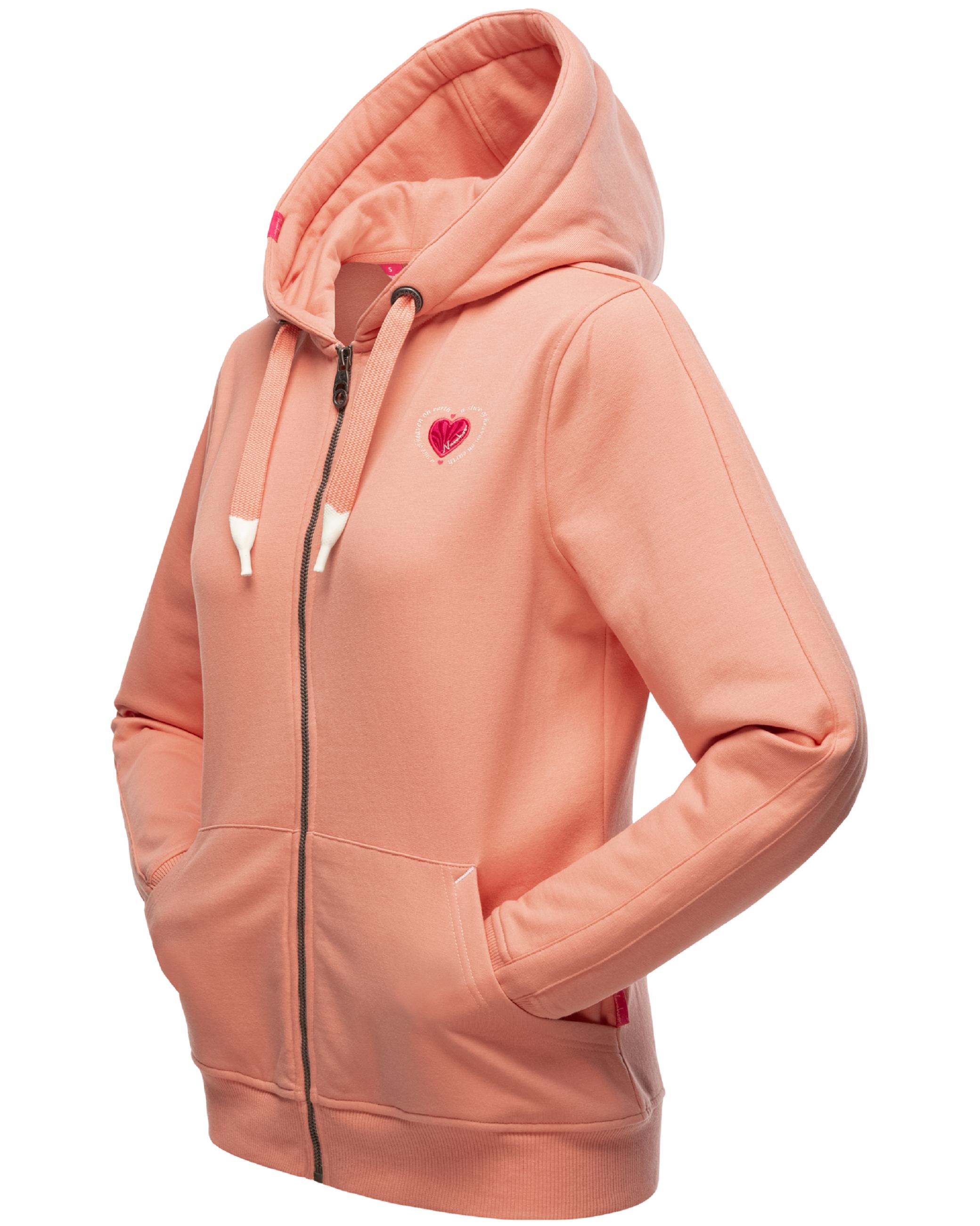 Extraweiche Sweatjacke mit Kapuze "Cremetörtchen" Apricot