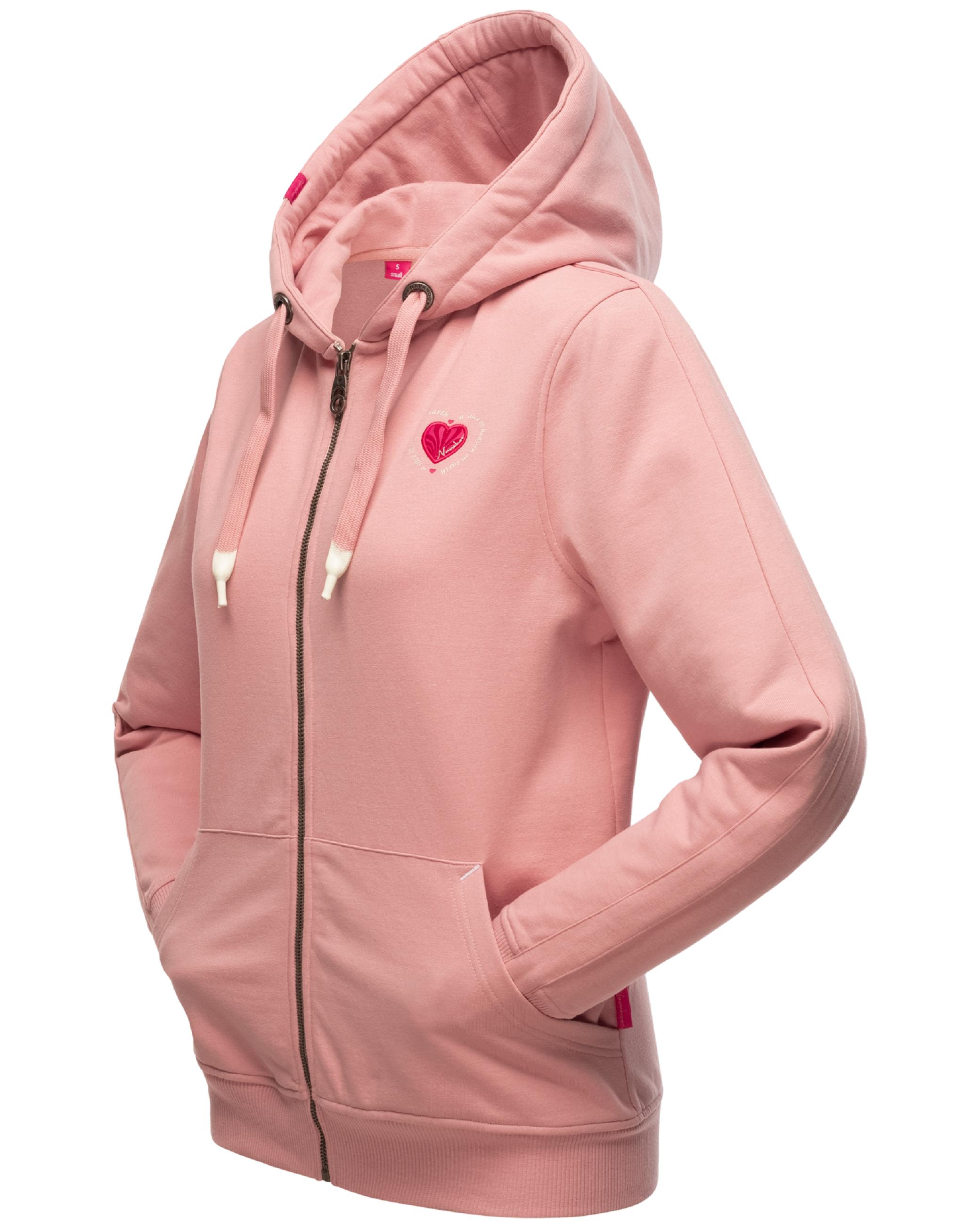 Extraweiche Sweatjacke mit Kapuze "Cremetörtchen" Powder Rose