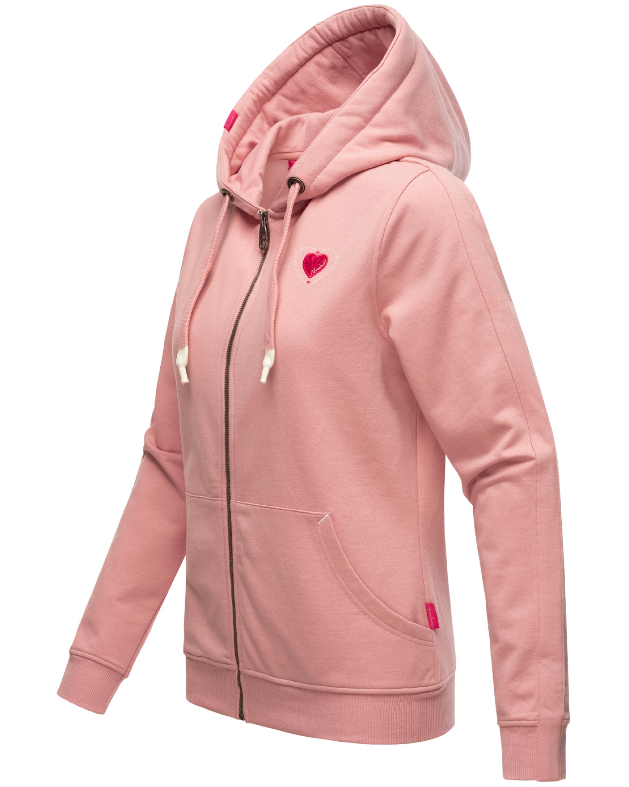 Extraweiche Sweatjacke mit Kapuze "Cremetörtchen" Powder Rose