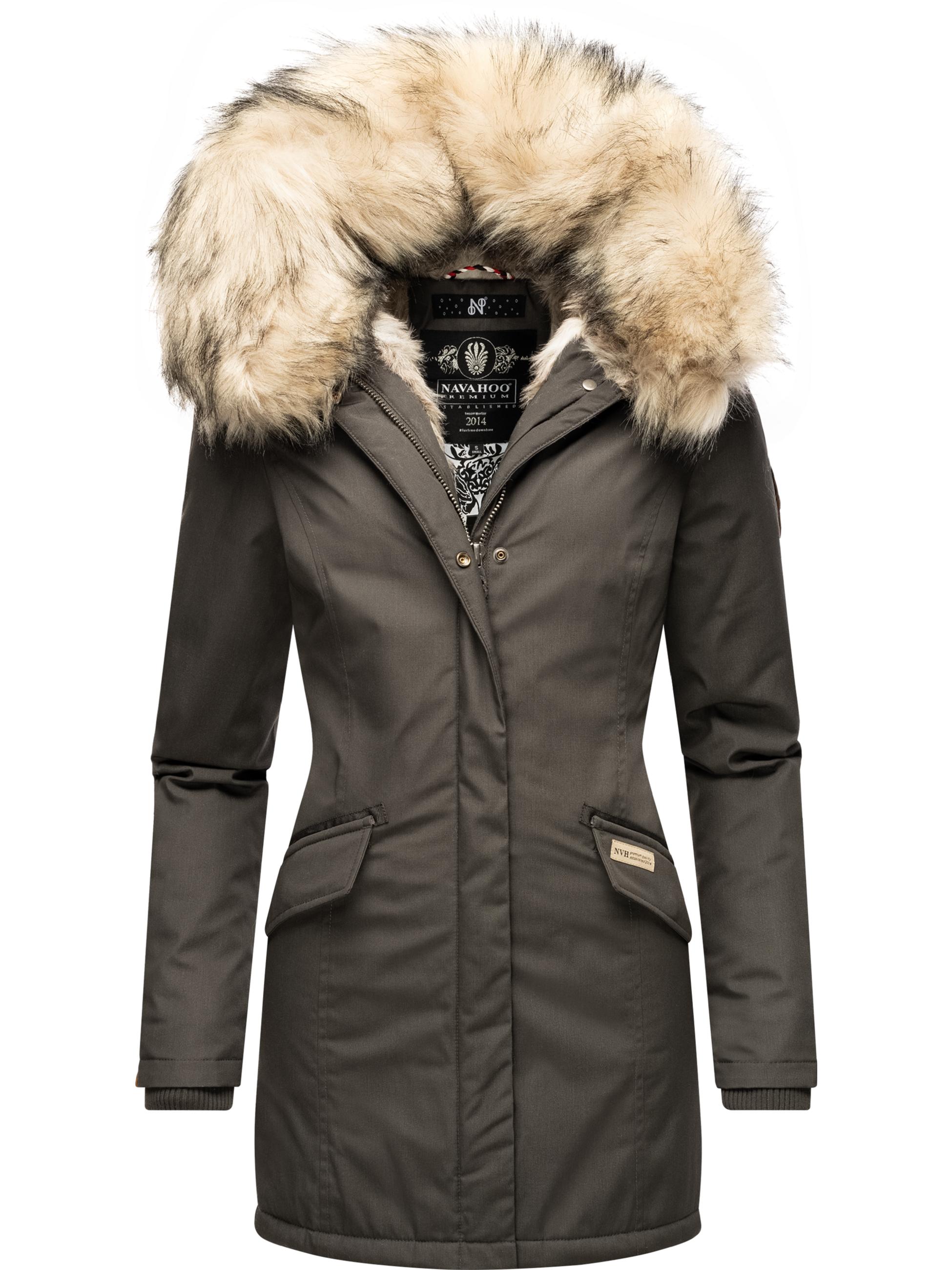 Winterparka mit Kapuze "Cristal" Anthracite