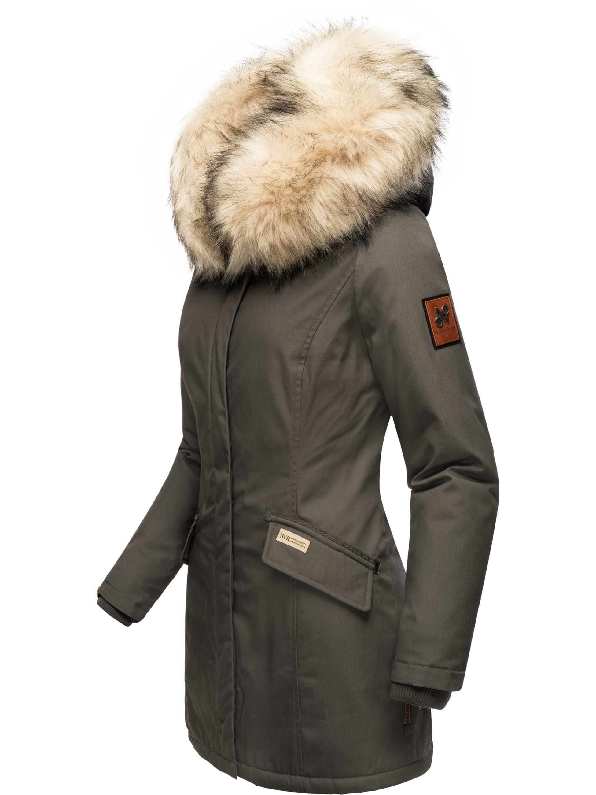 Winterparka mit Kapuze "Cristal" Anthracite