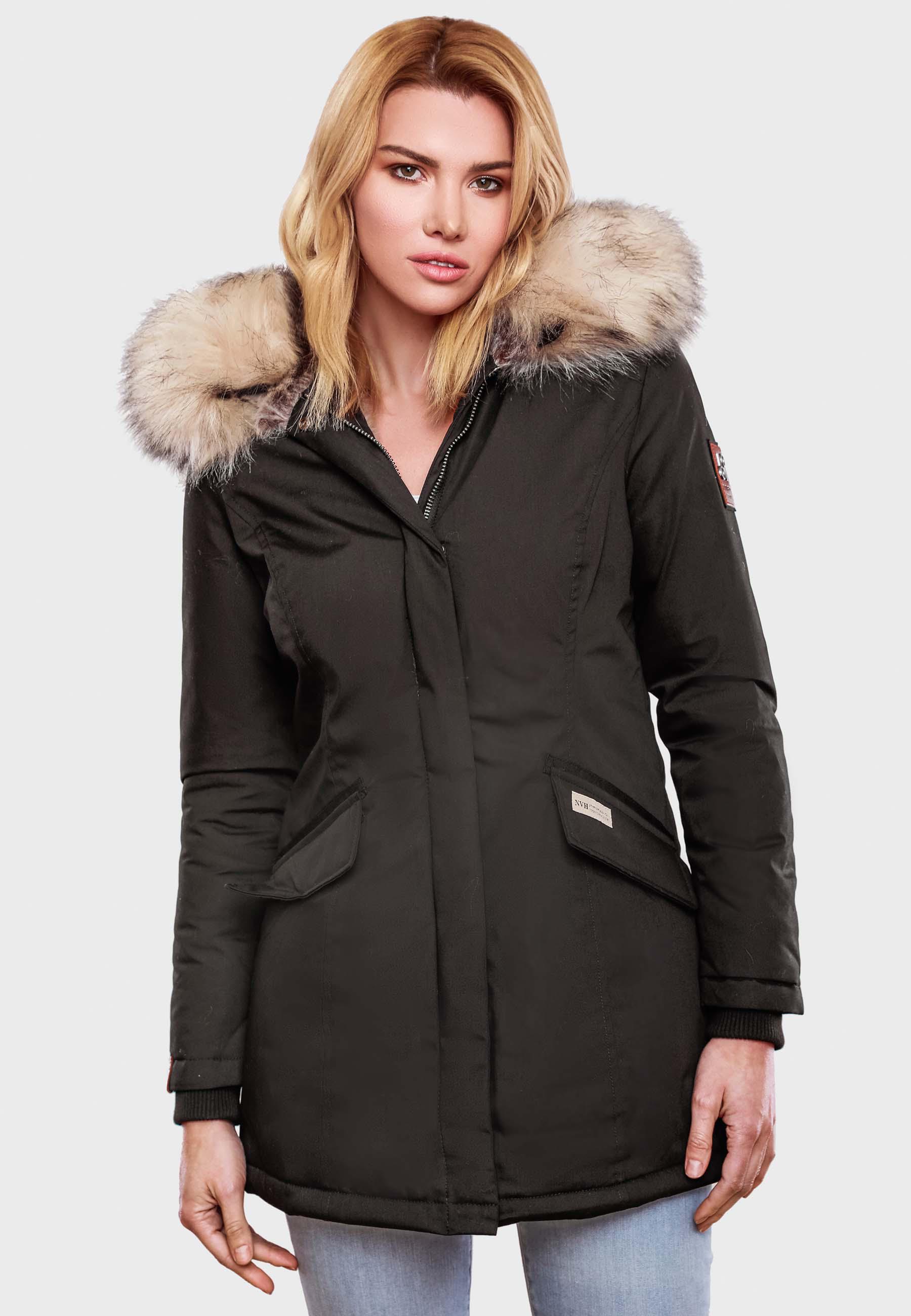 Winterparka mit Kapuze "Cristal" Anthracite