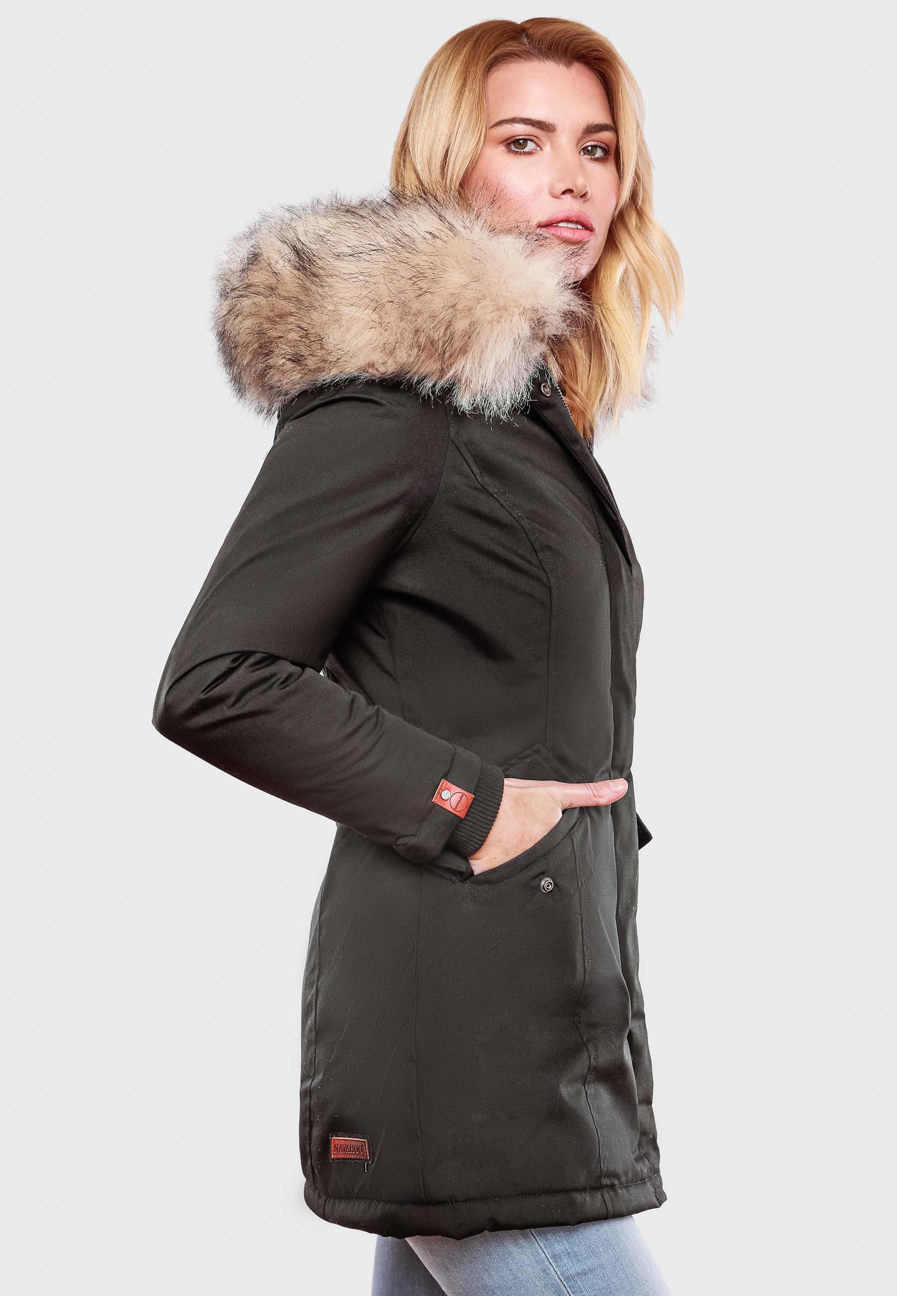 Winterparka mit Kapuze "Cristal" Anthracite