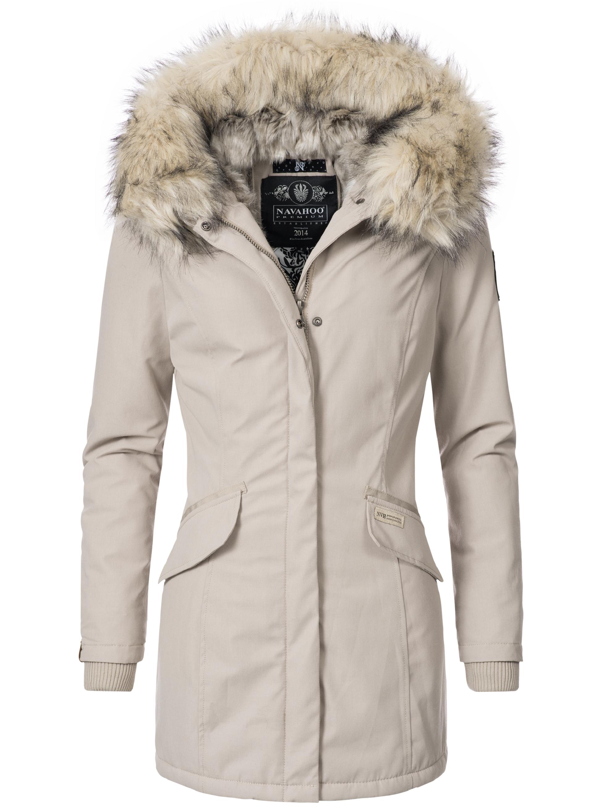 Winterparka mit Kapuze "Cristal" Beige