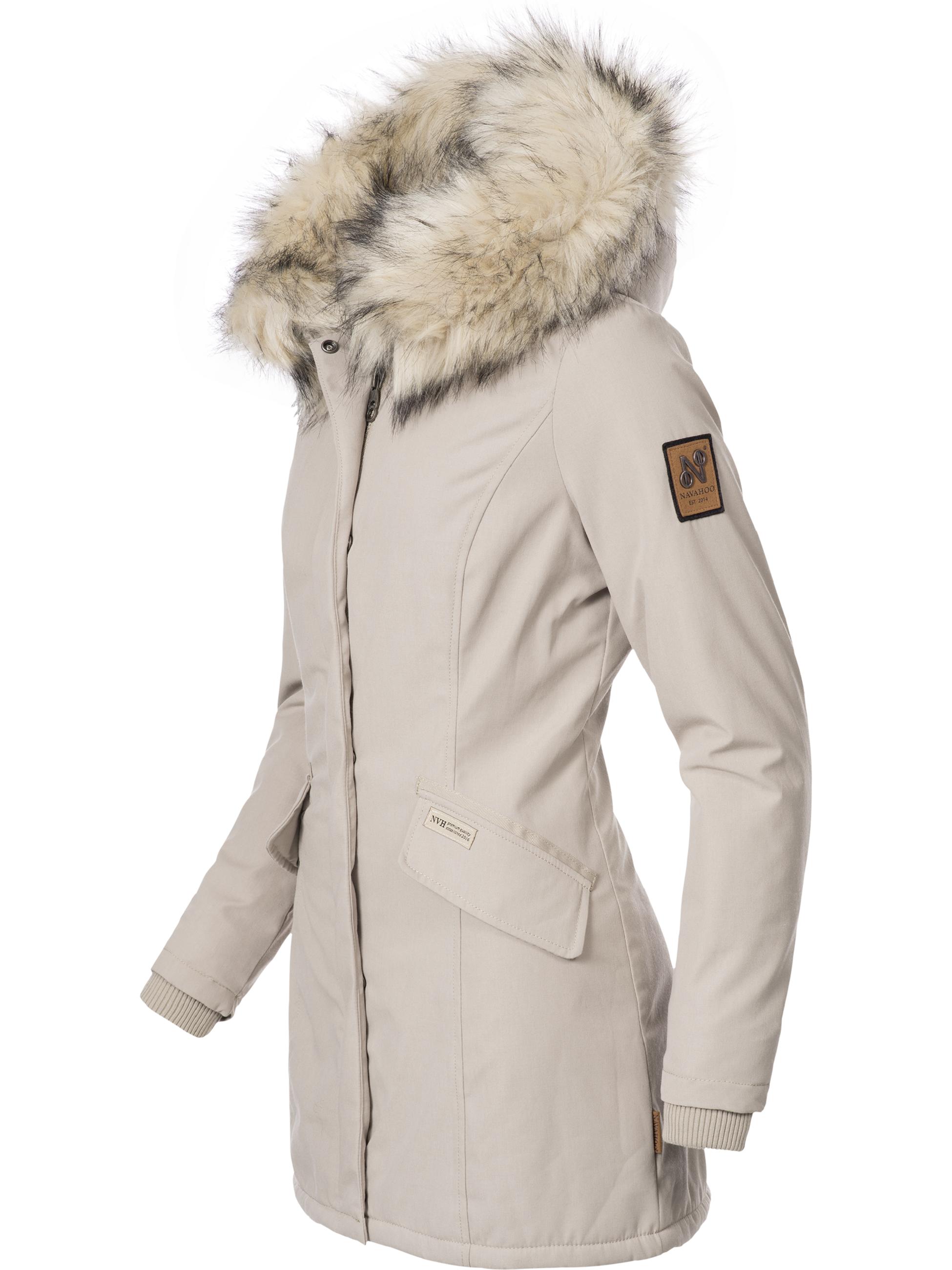 Winterparka mit Kapuze "Cristal" Beige