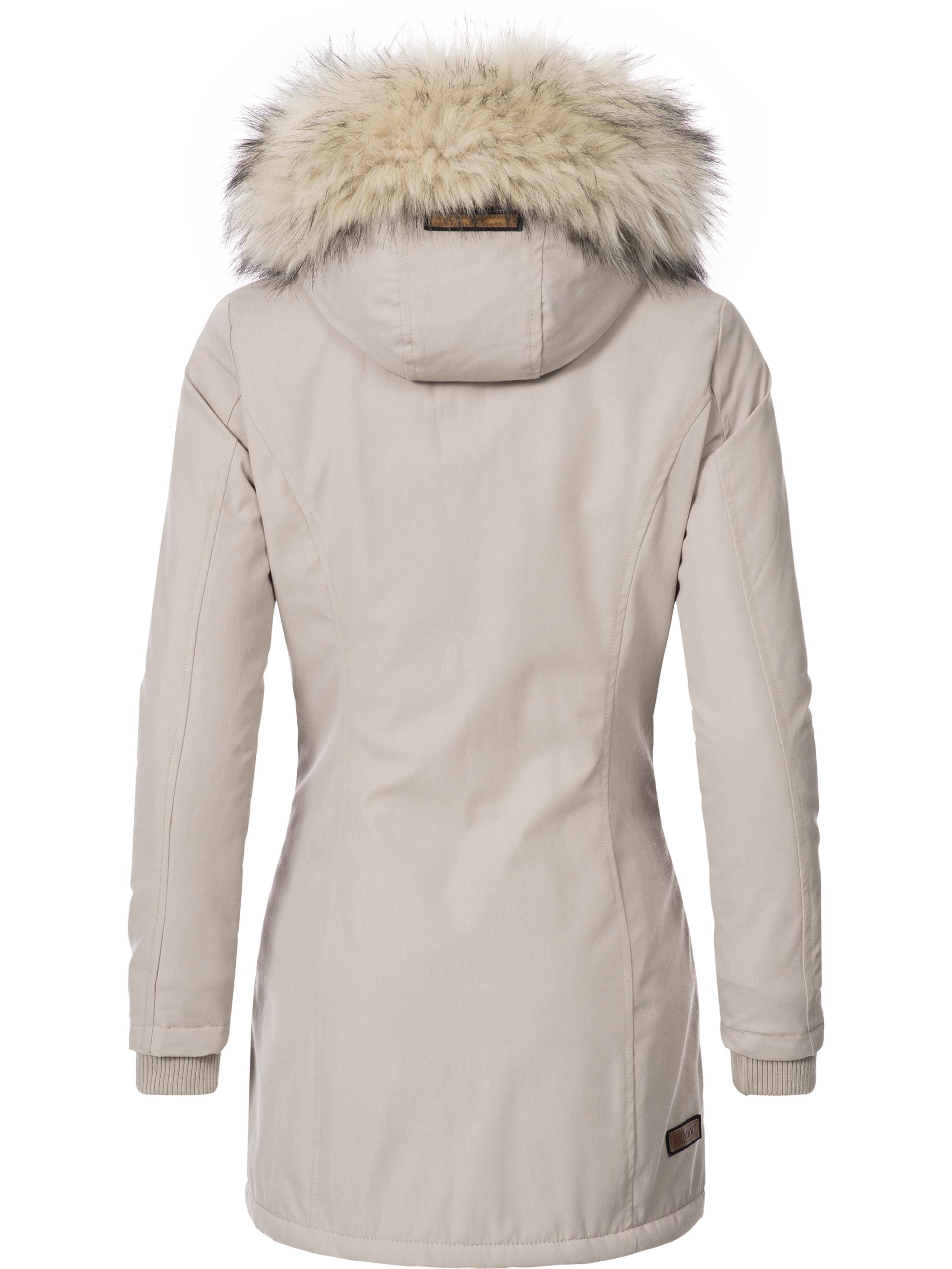 Winterparka mit Kapuze "Cristal" Beige