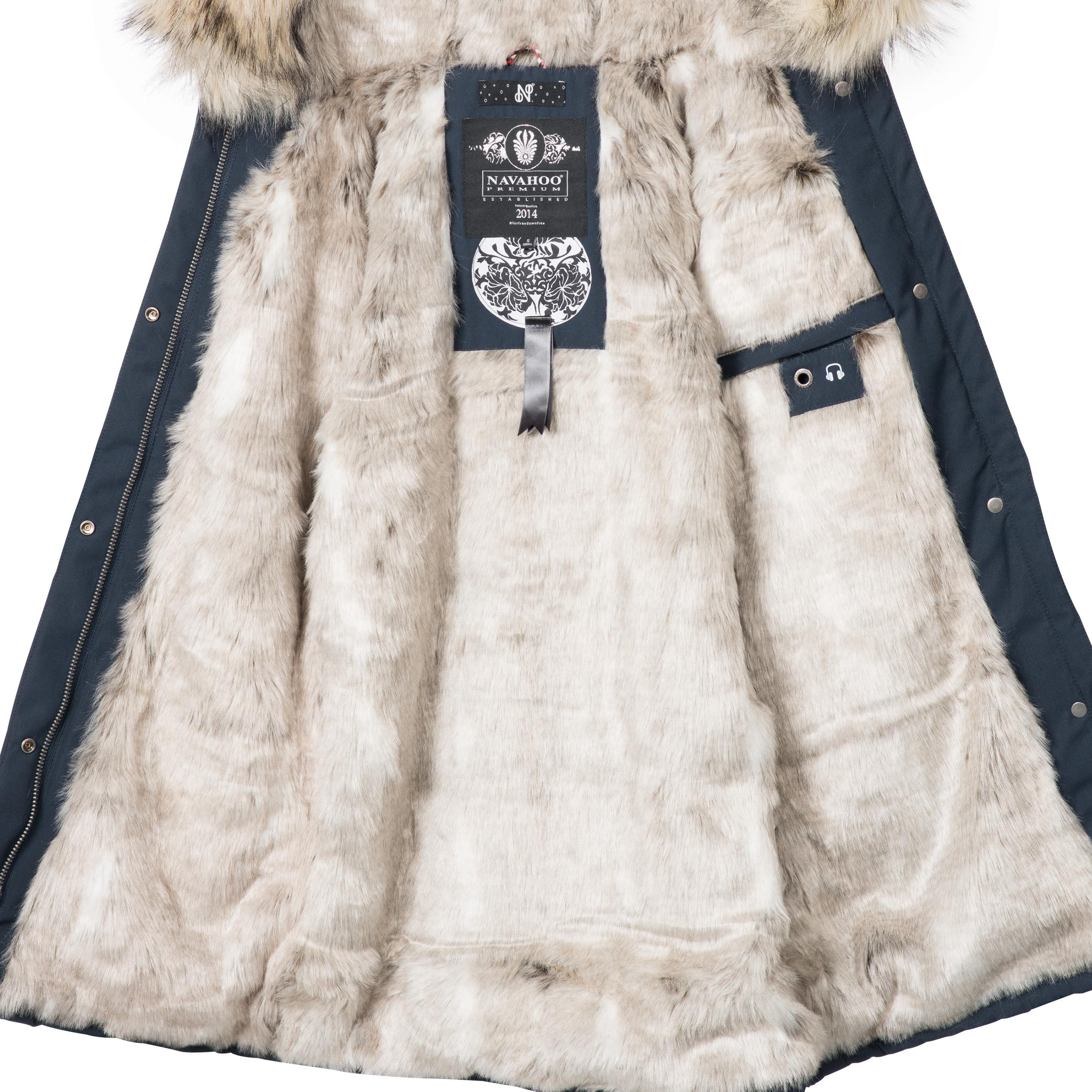 Winterparka mit Kapuze "Cristal" Blau