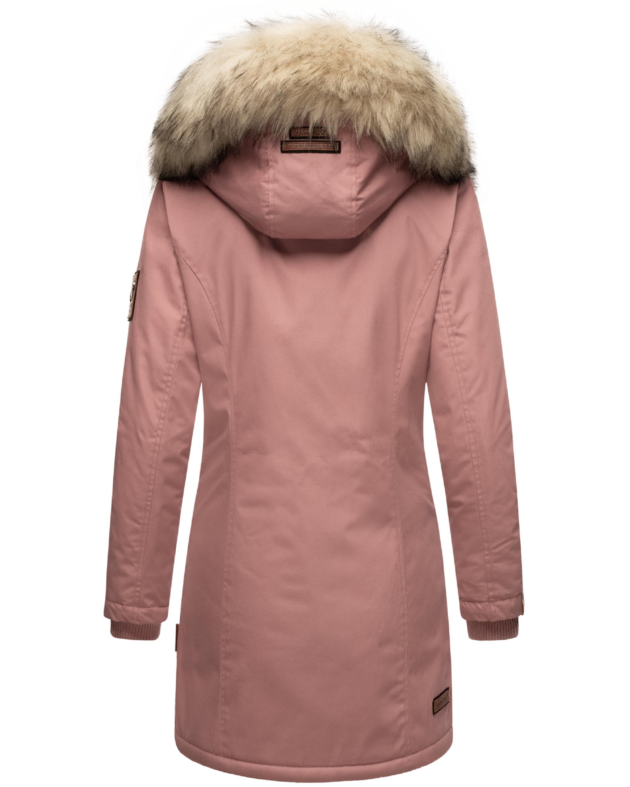 Winterparka mit Kapuze "Cristal" Dark Rose