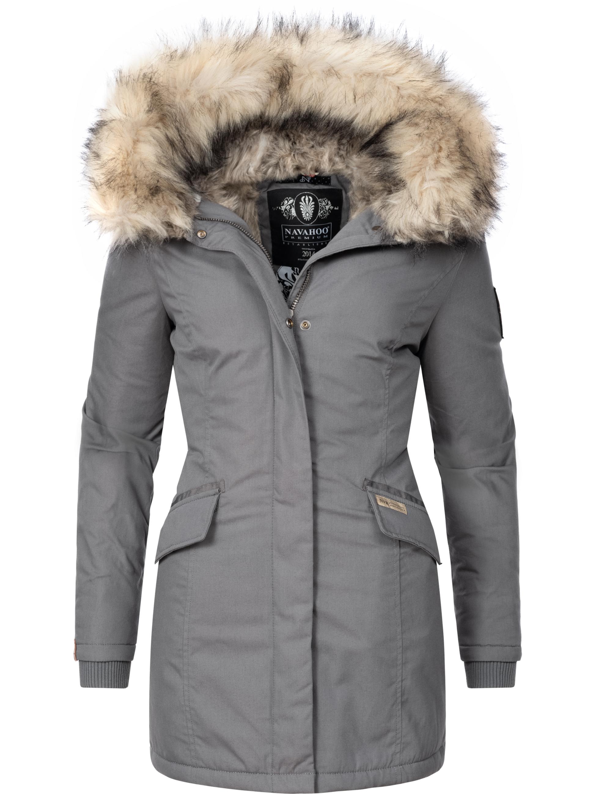 Winterparka mit Kapuze "Cristal" Grau