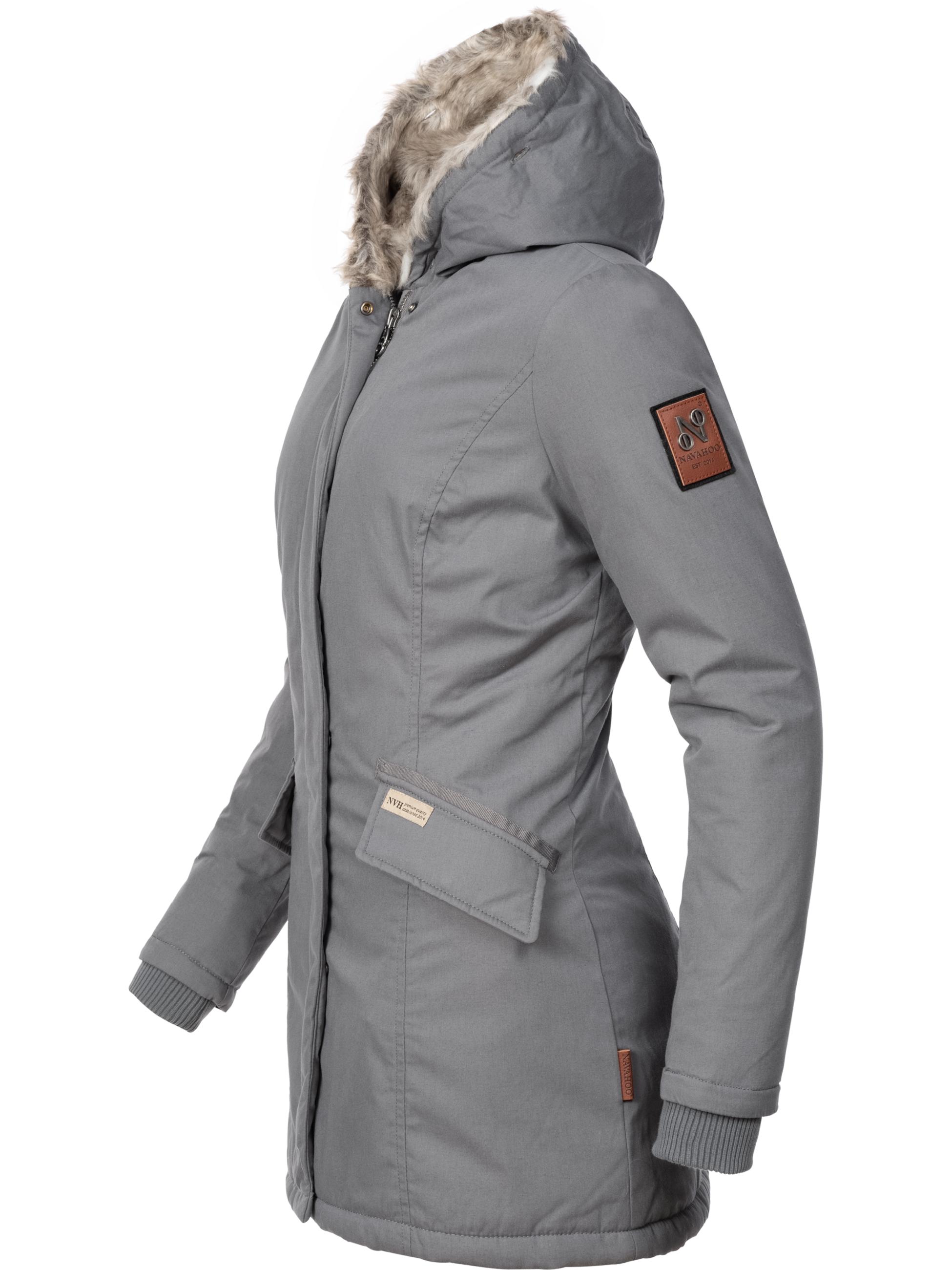 Winterparka mit Kapuze "Cristal" Grau