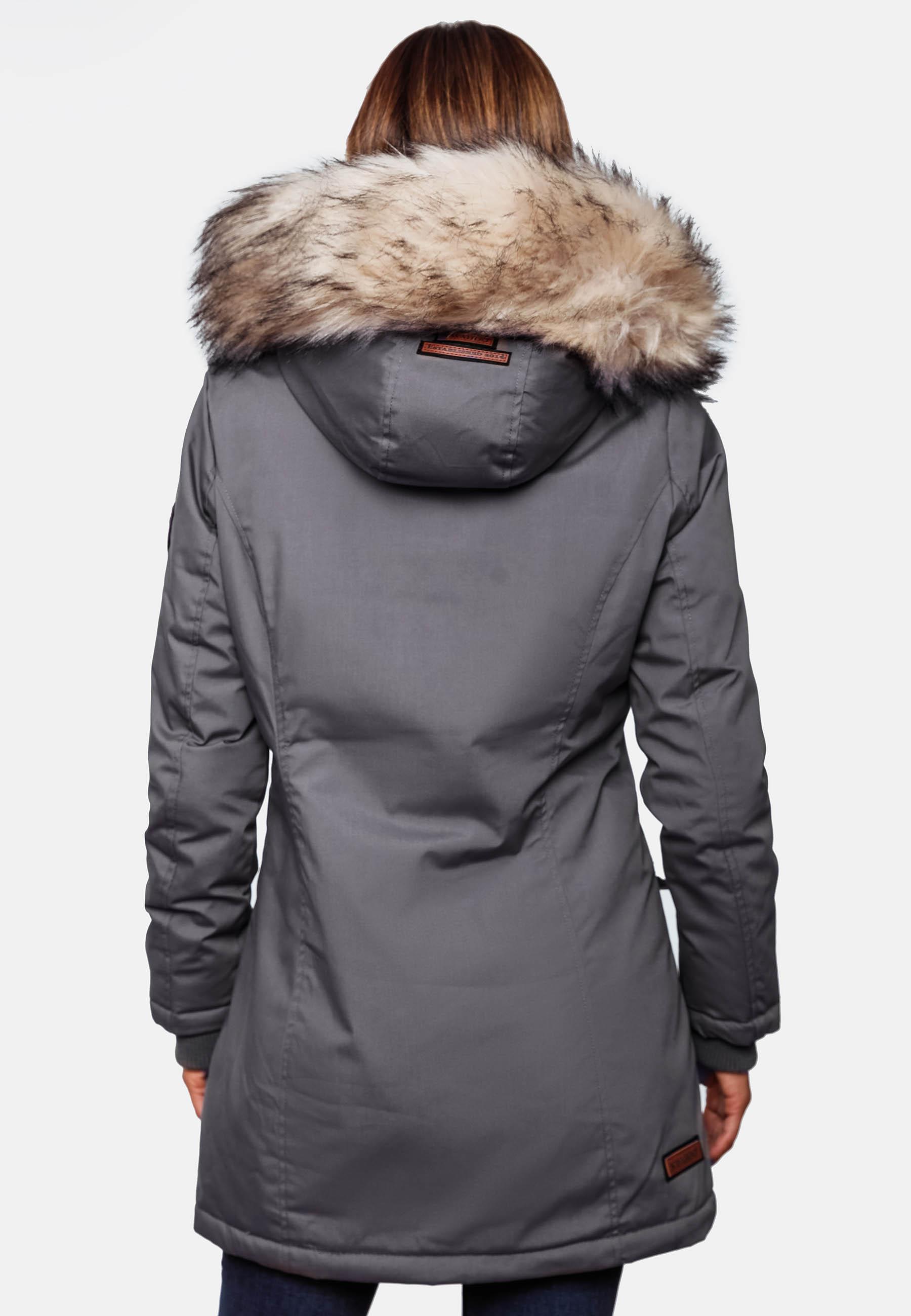 Winterparka mit Kapuze "Cristal" Grau