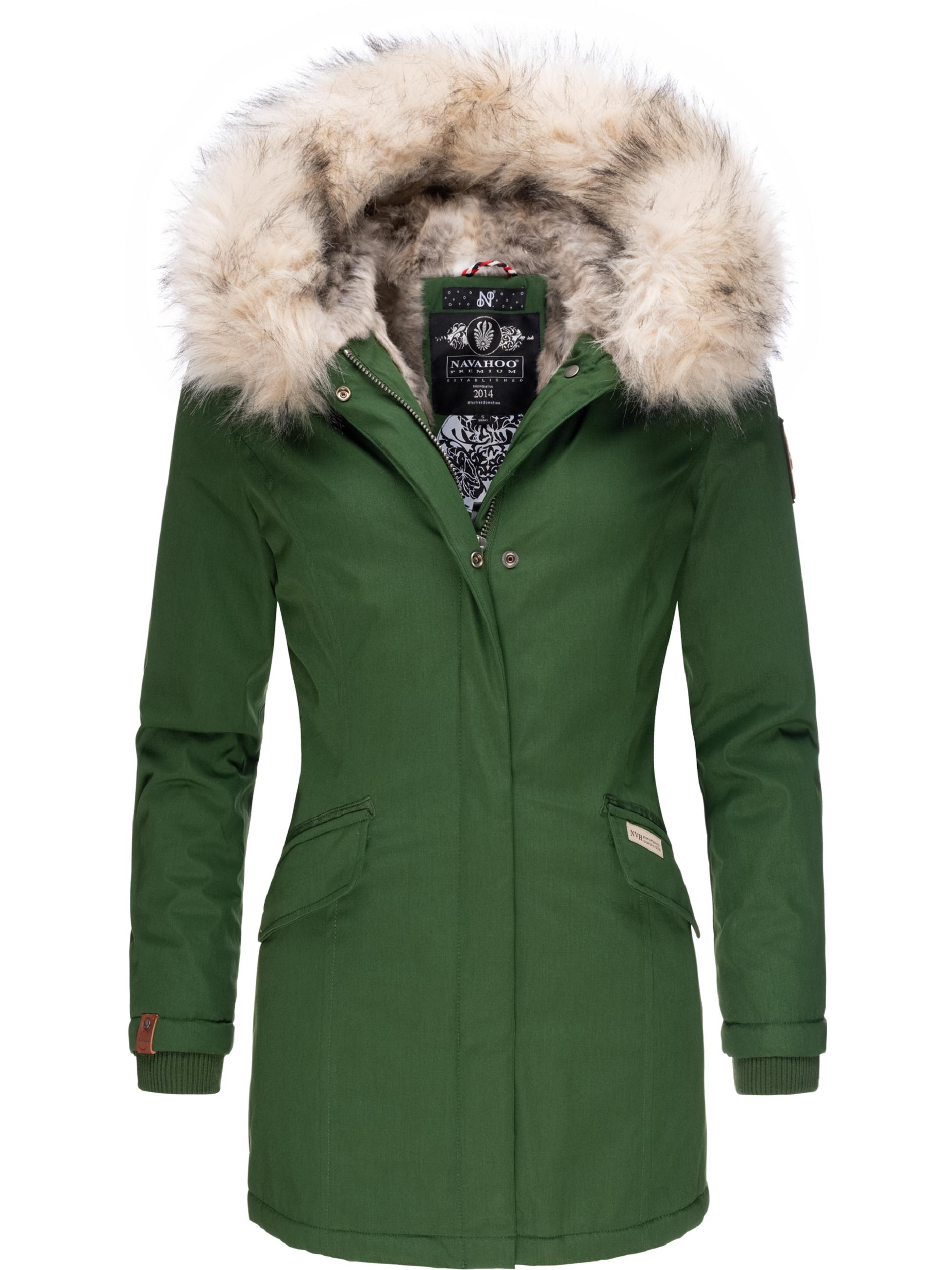 Winterparka mit Kapuze "Cristal" Green