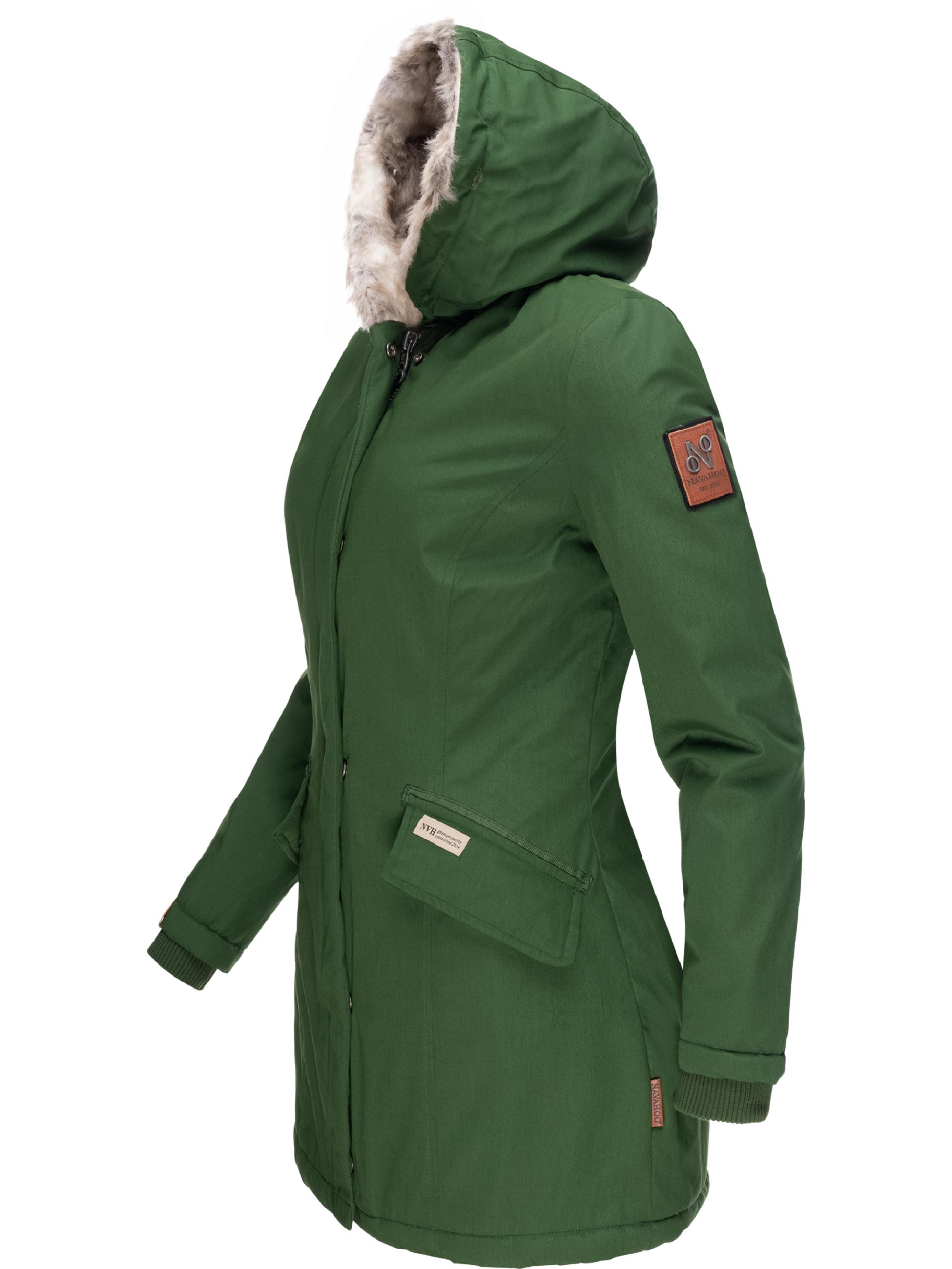 Winterparka mit Kapuze "Cristal" Green