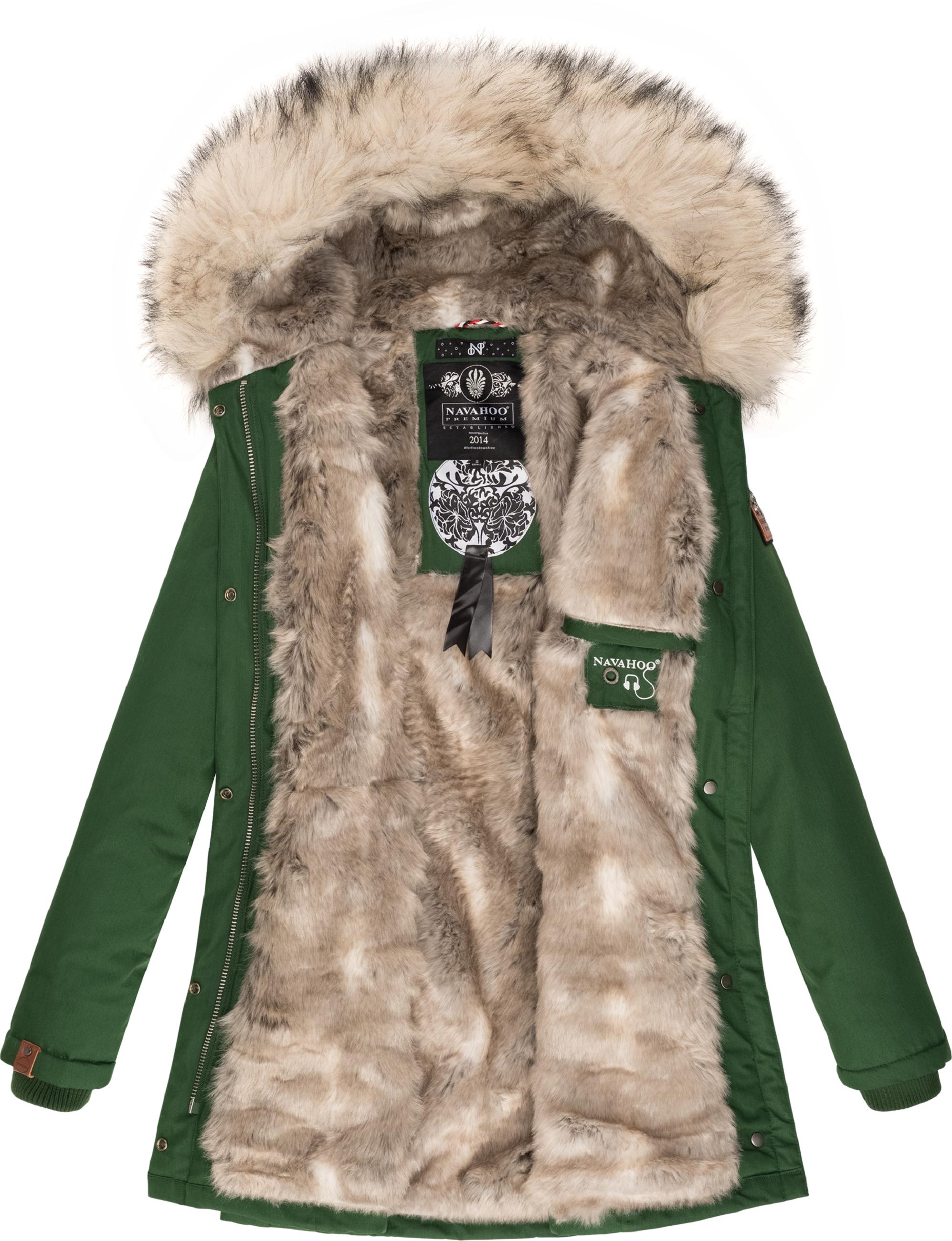 Winterparka mit Kapuze "Cristal" Green