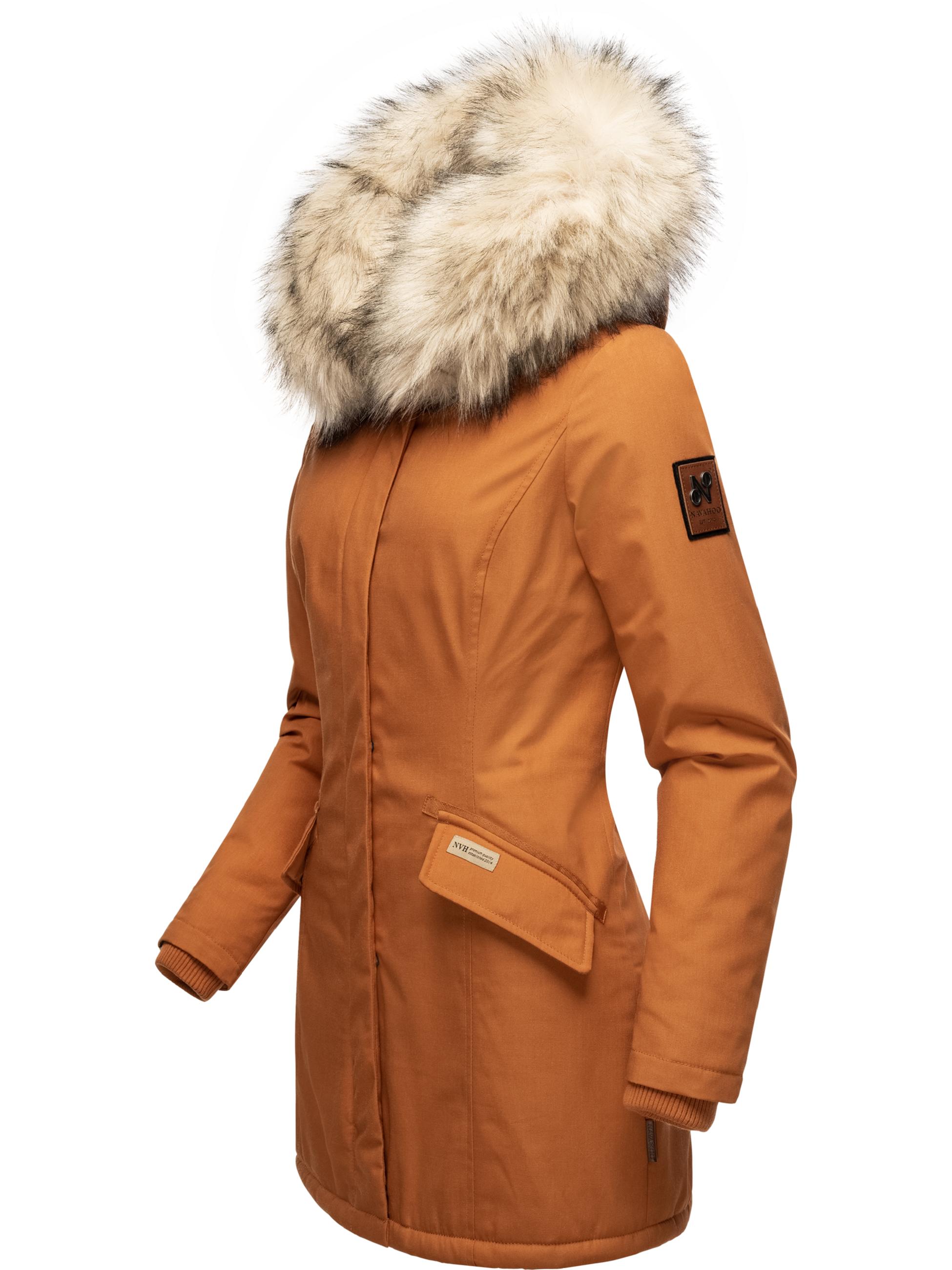 Winterparka mit Kapuze "Cristal" Rusty Cinnamon