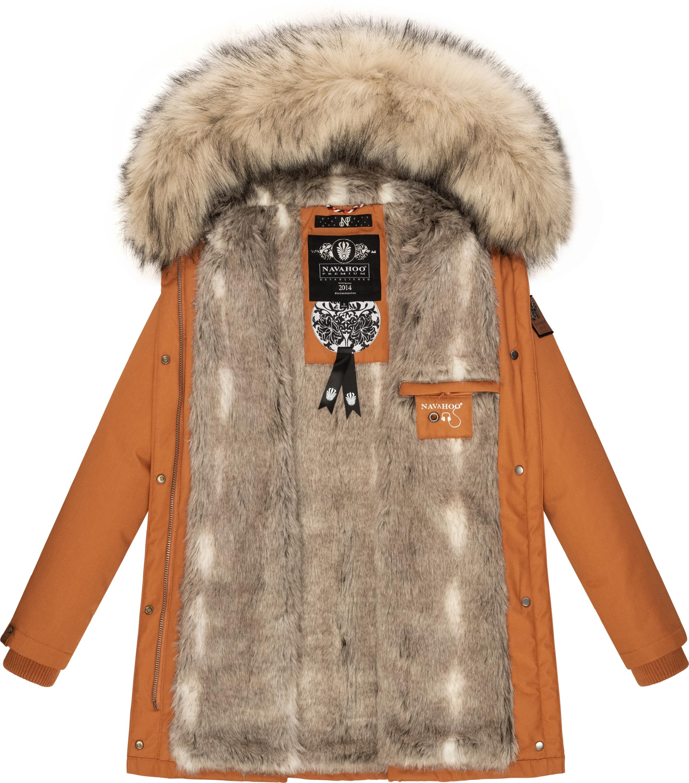 Winterparka mit Kapuze "Cristal" Rusty Cinnamon