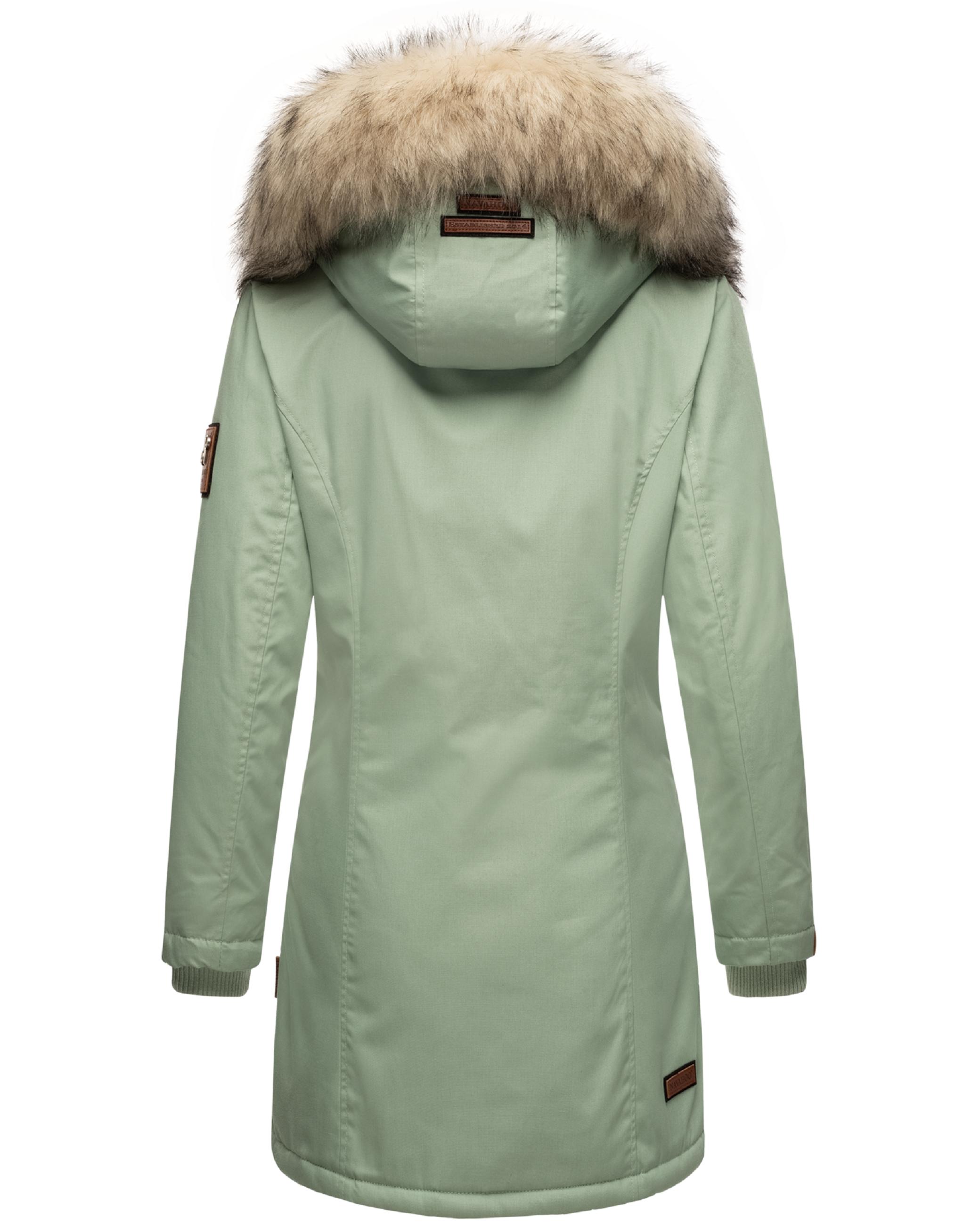 Winterparka mit Kapuze "Cristal" Smokey Mint