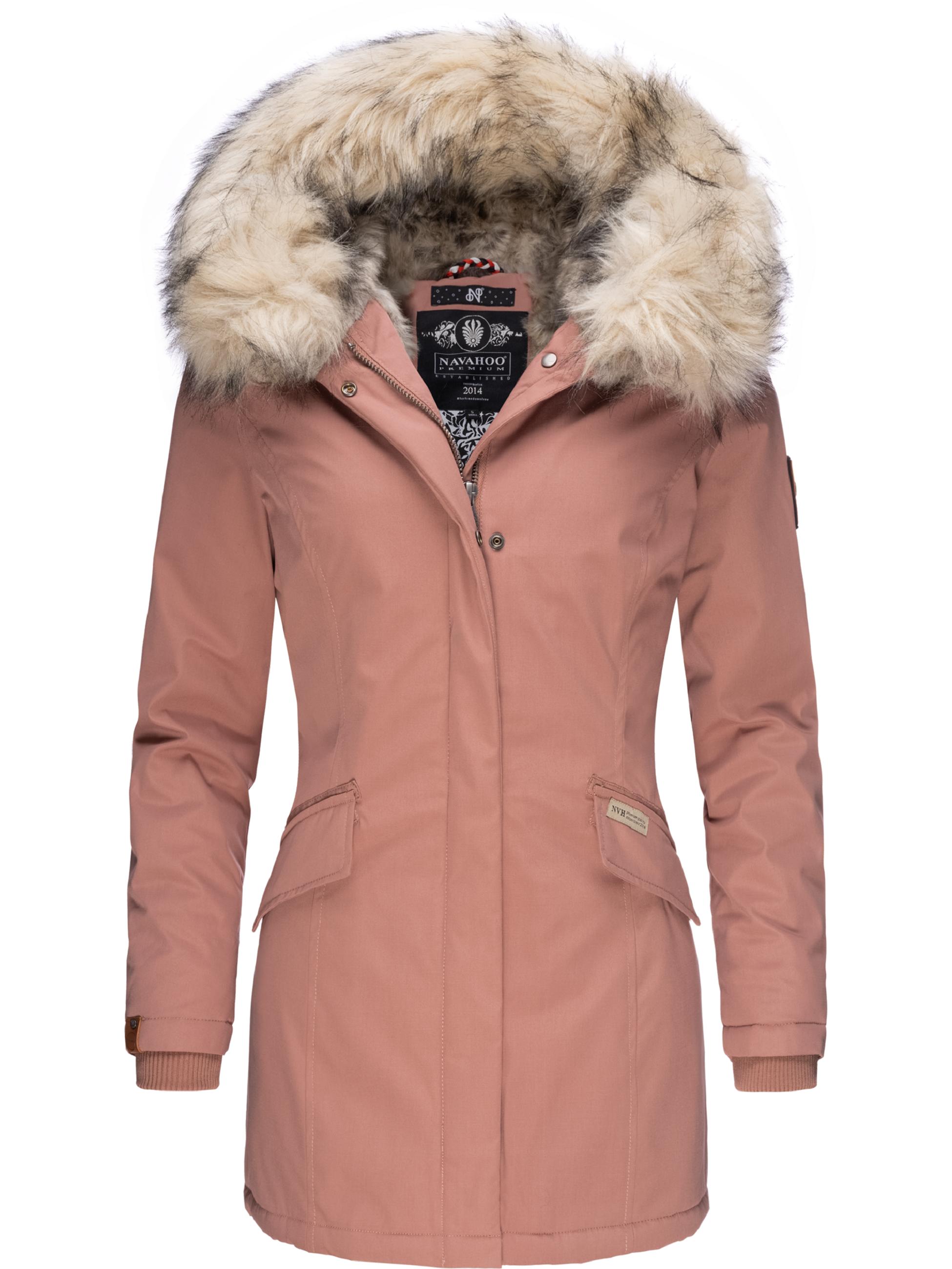 Winterparka mit Kapuze "Cristal" Terracotta