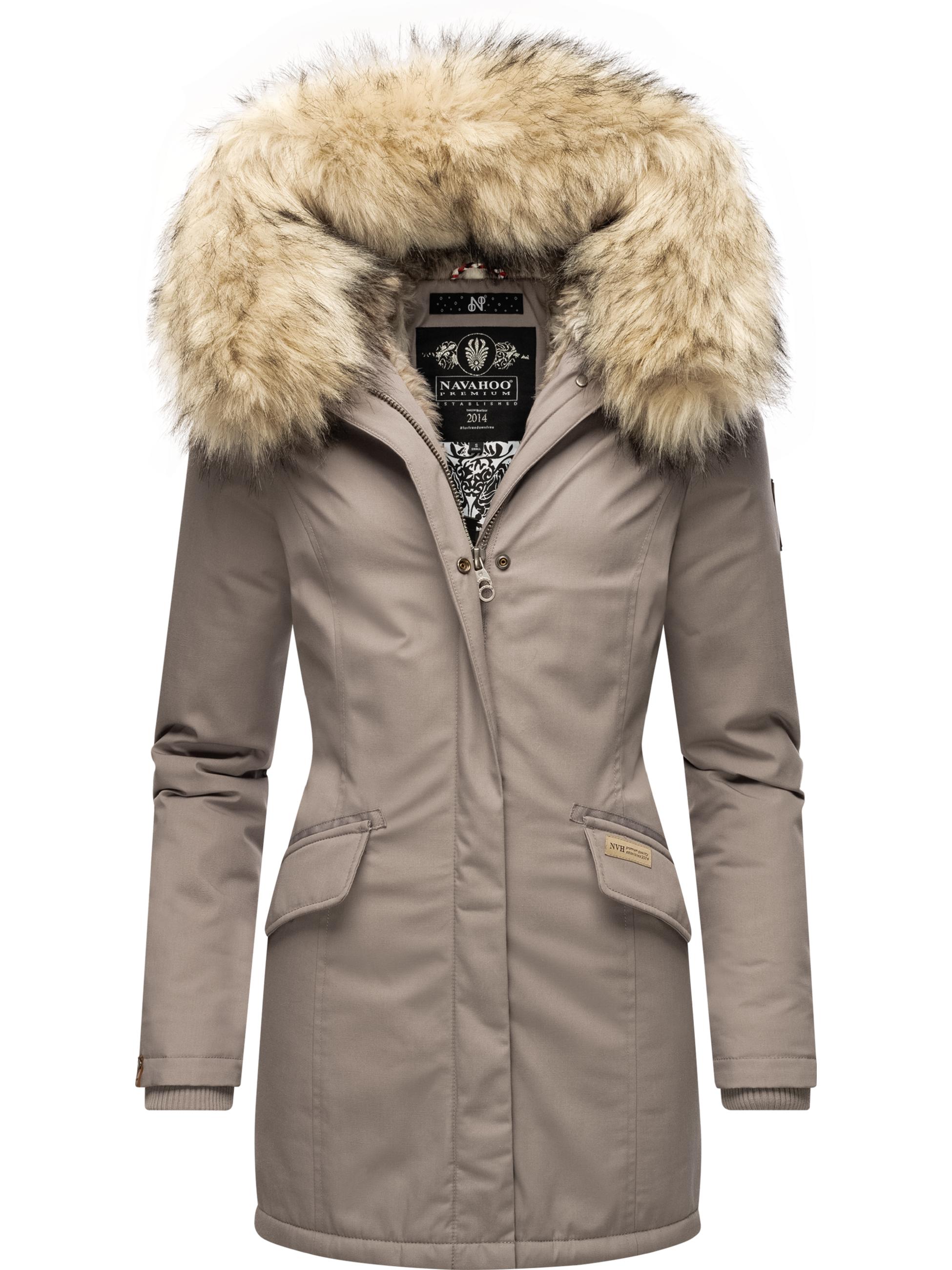 Winterparka mit Kapuze "Cristal" Zinc Grey