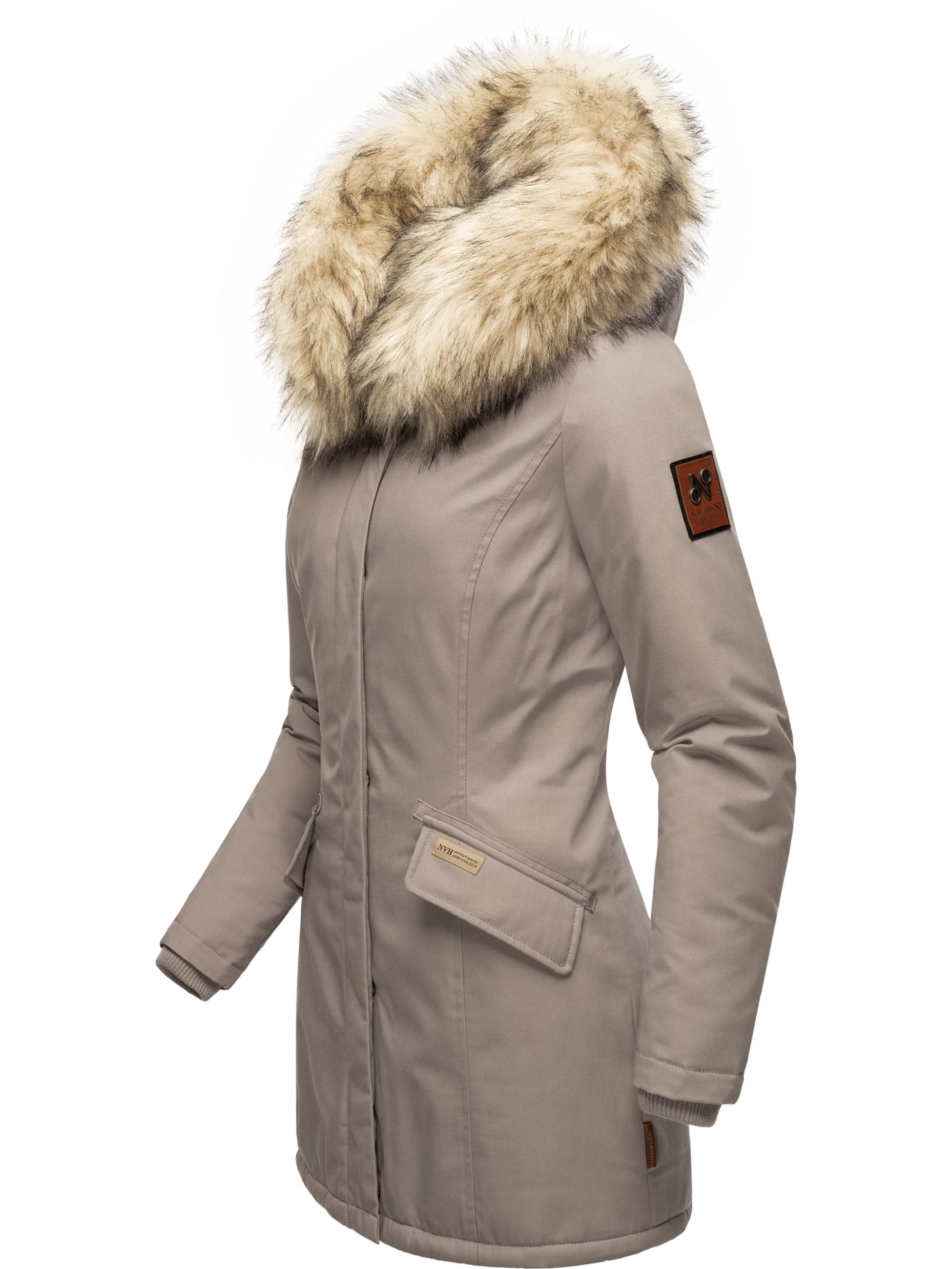 Winterparka mit Kapuze "Cristal" Zinc Grey