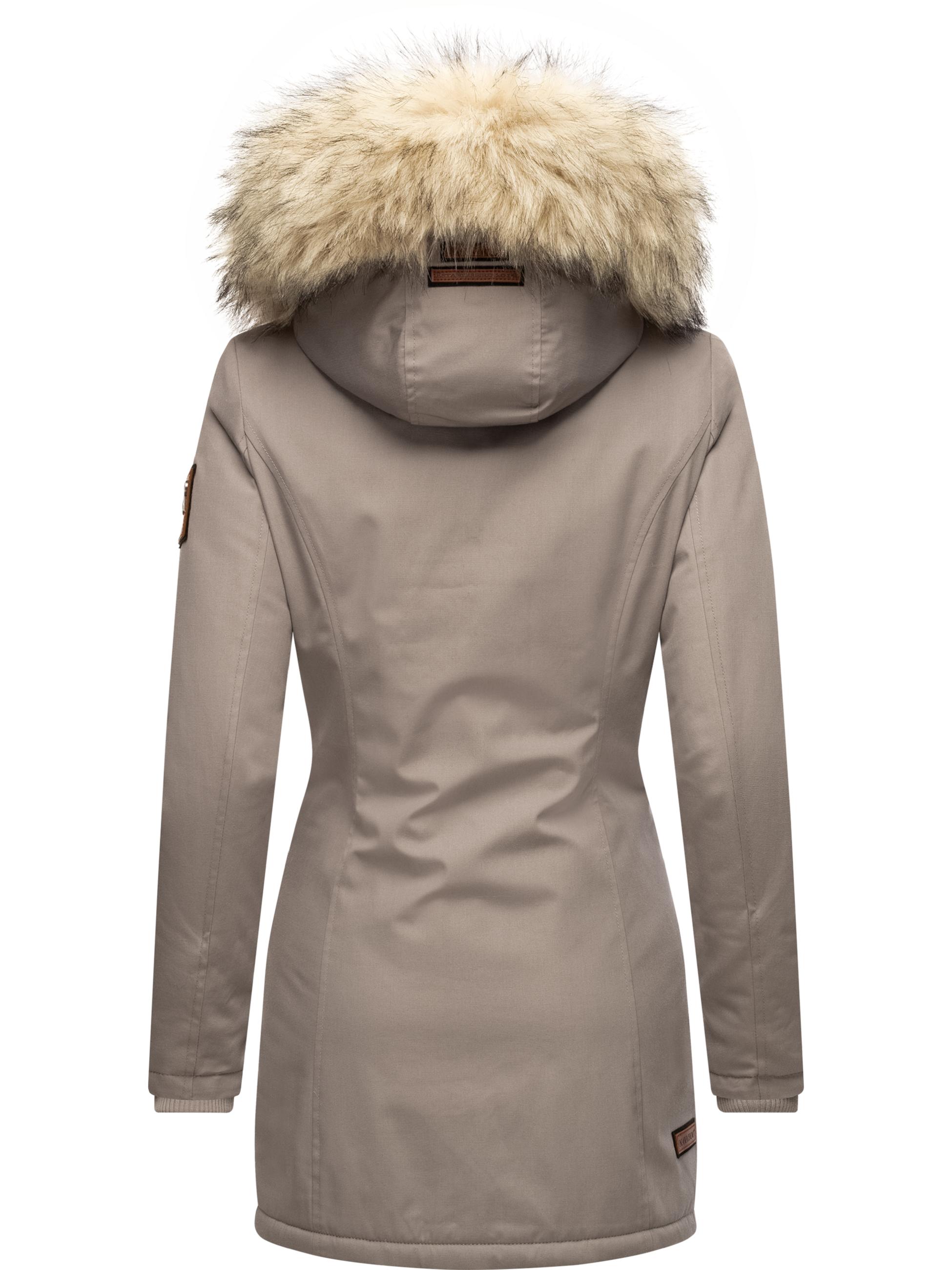 Winterparka mit Kapuze "Cristal" Zinc Grey