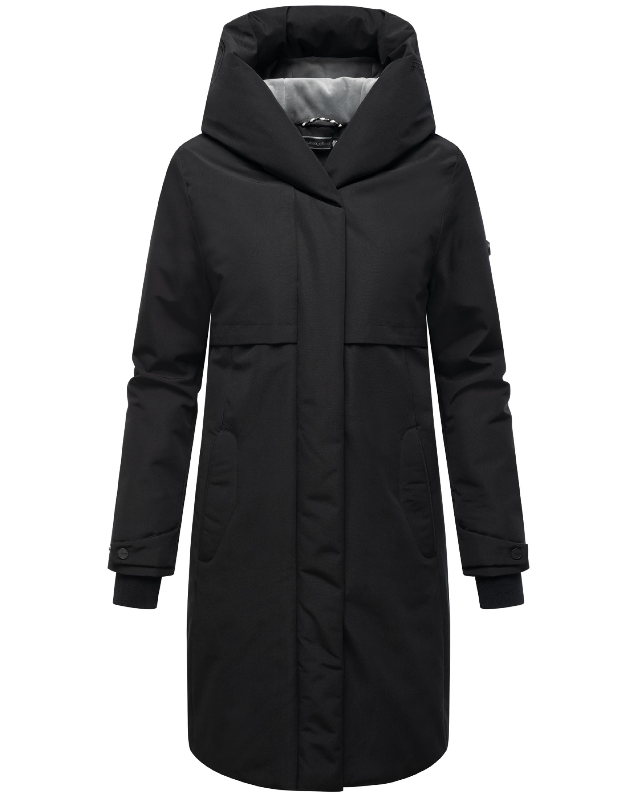 Wintermantel mit Kapuze "Domingaa 14" Black