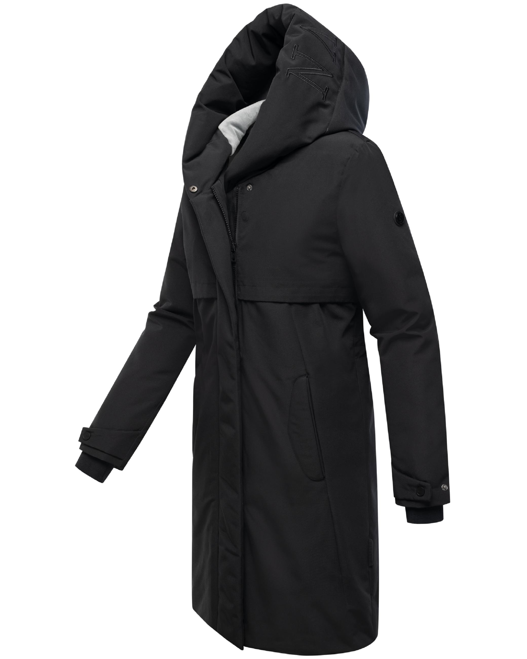 Wintermantel mit Kapuze "Domingaa 14" Black
