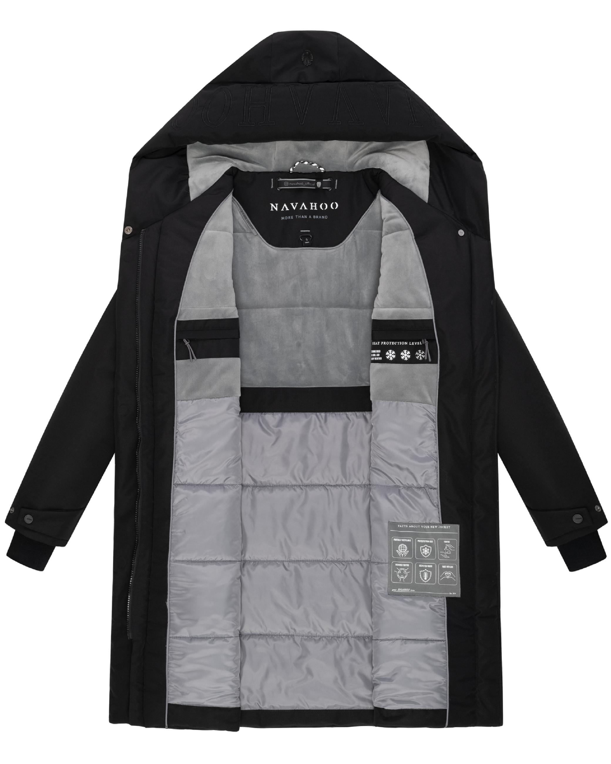 Wintermantel mit Kapuze "Domingaa 14" Black