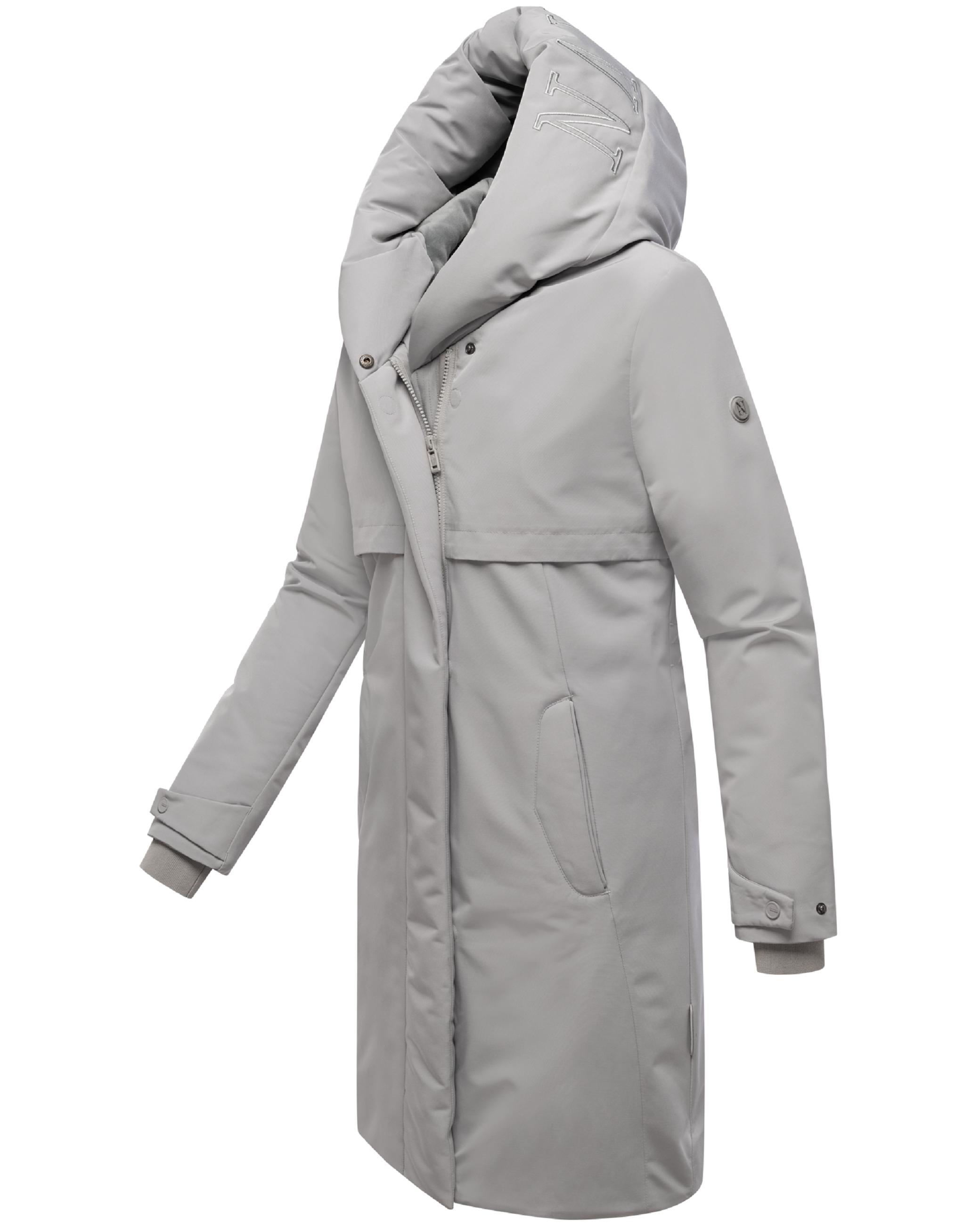 Wintermantel mit Kapuze "Domingaa 14" Cloud Grey
