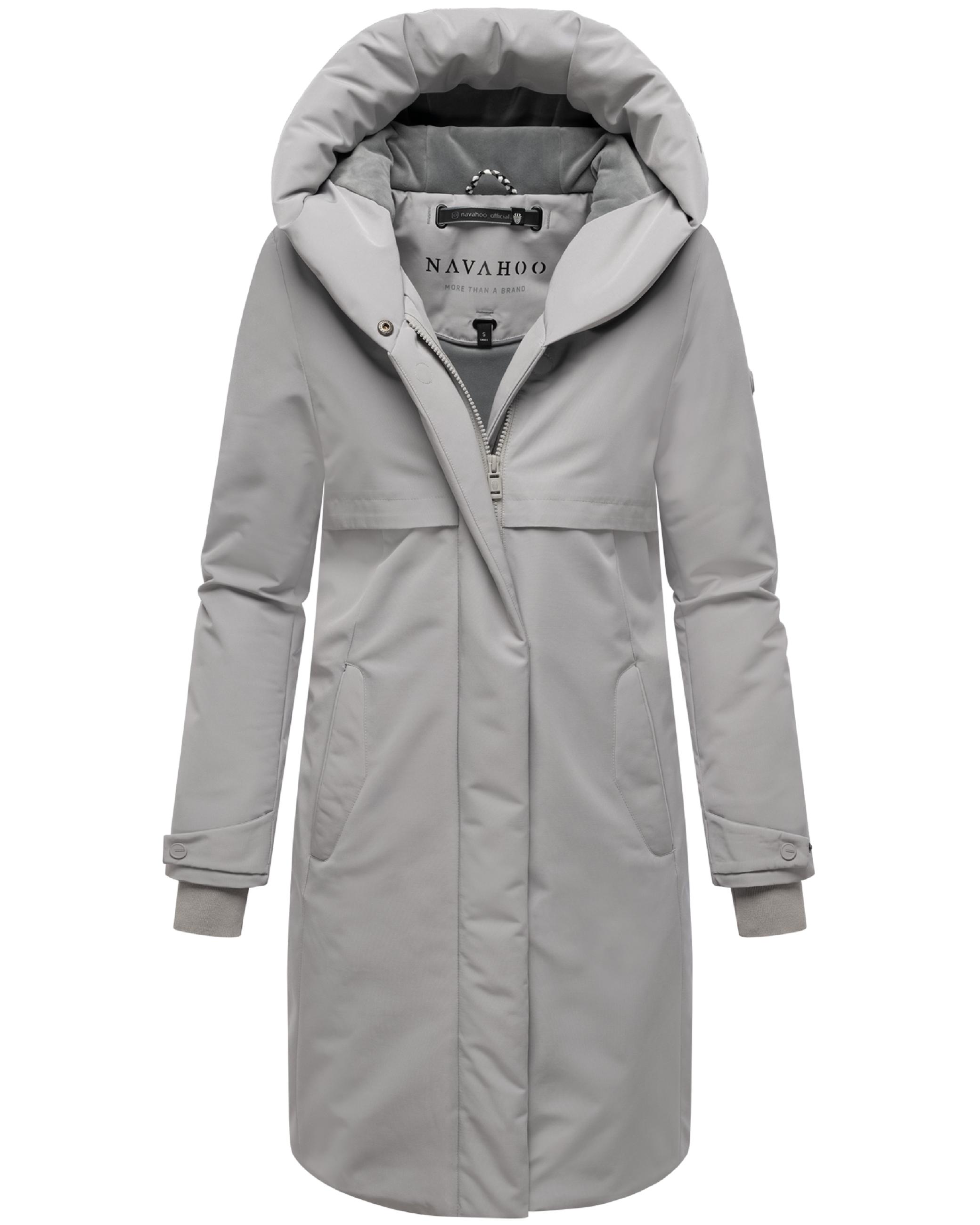 Wintermantel mit Kapuze "Domingaa 14" Cloud Grey