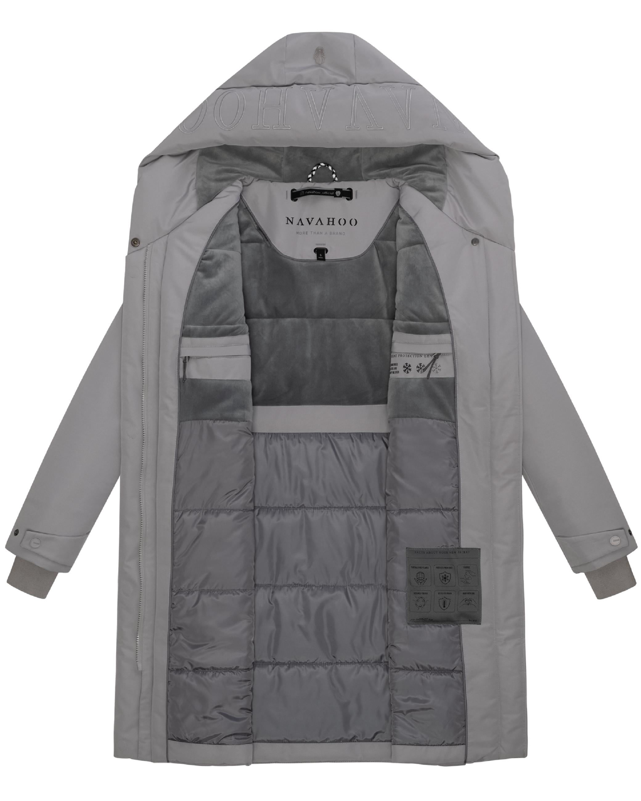 Wintermantel mit Kapuze "Domingaa 14" Cloud Grey