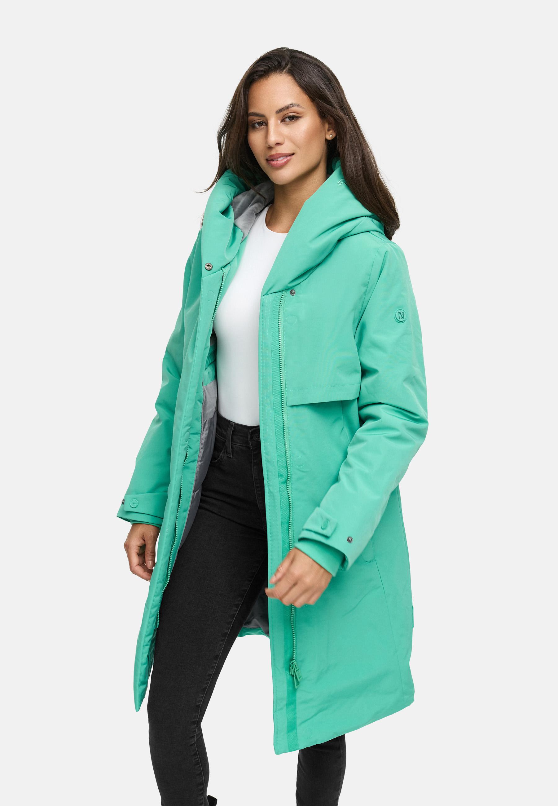 Wintermantel mit Kapuze "Domingaa 14" Crystal Green