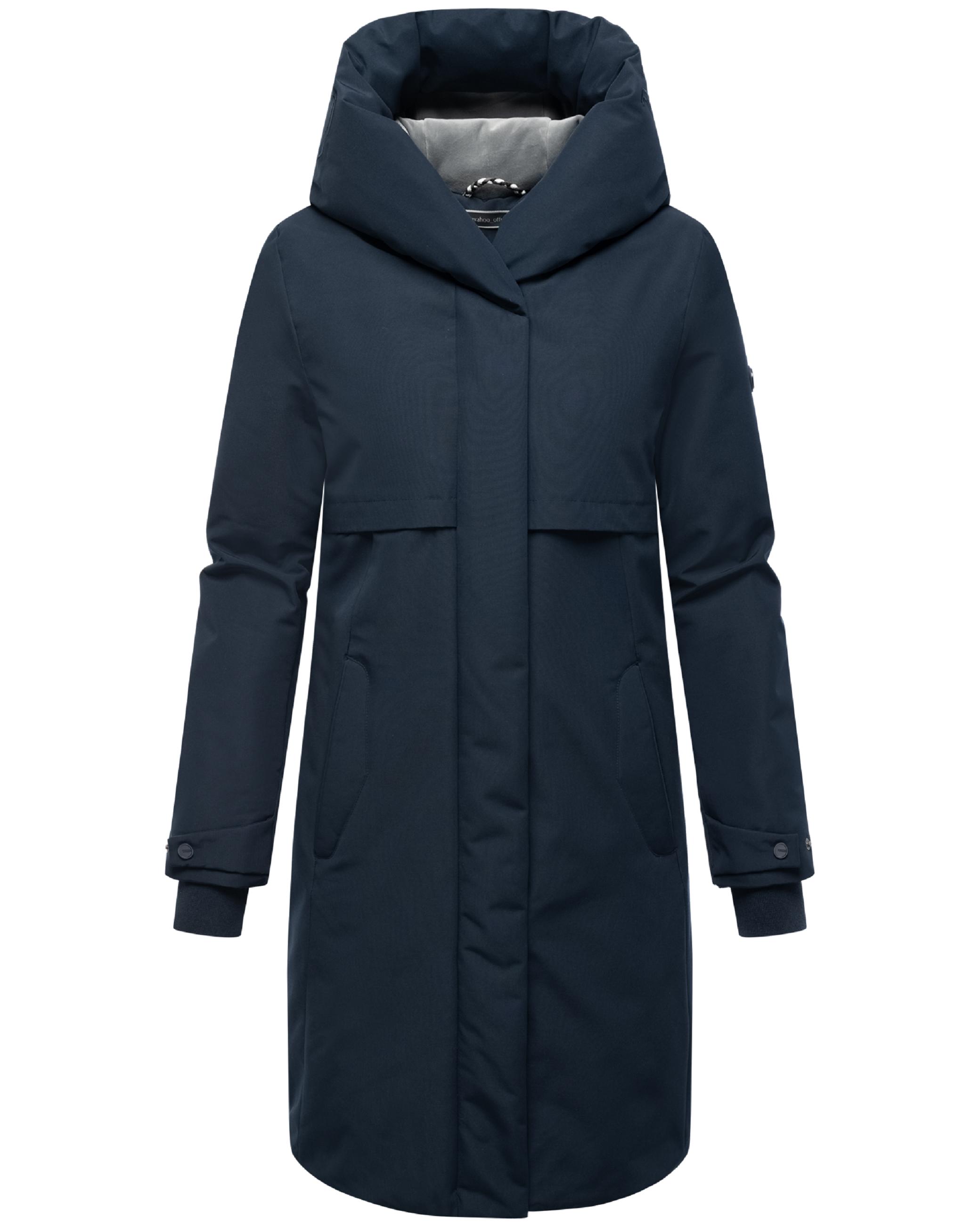 Wintermantel mit Kapuze "Domingaa 14" Navy
