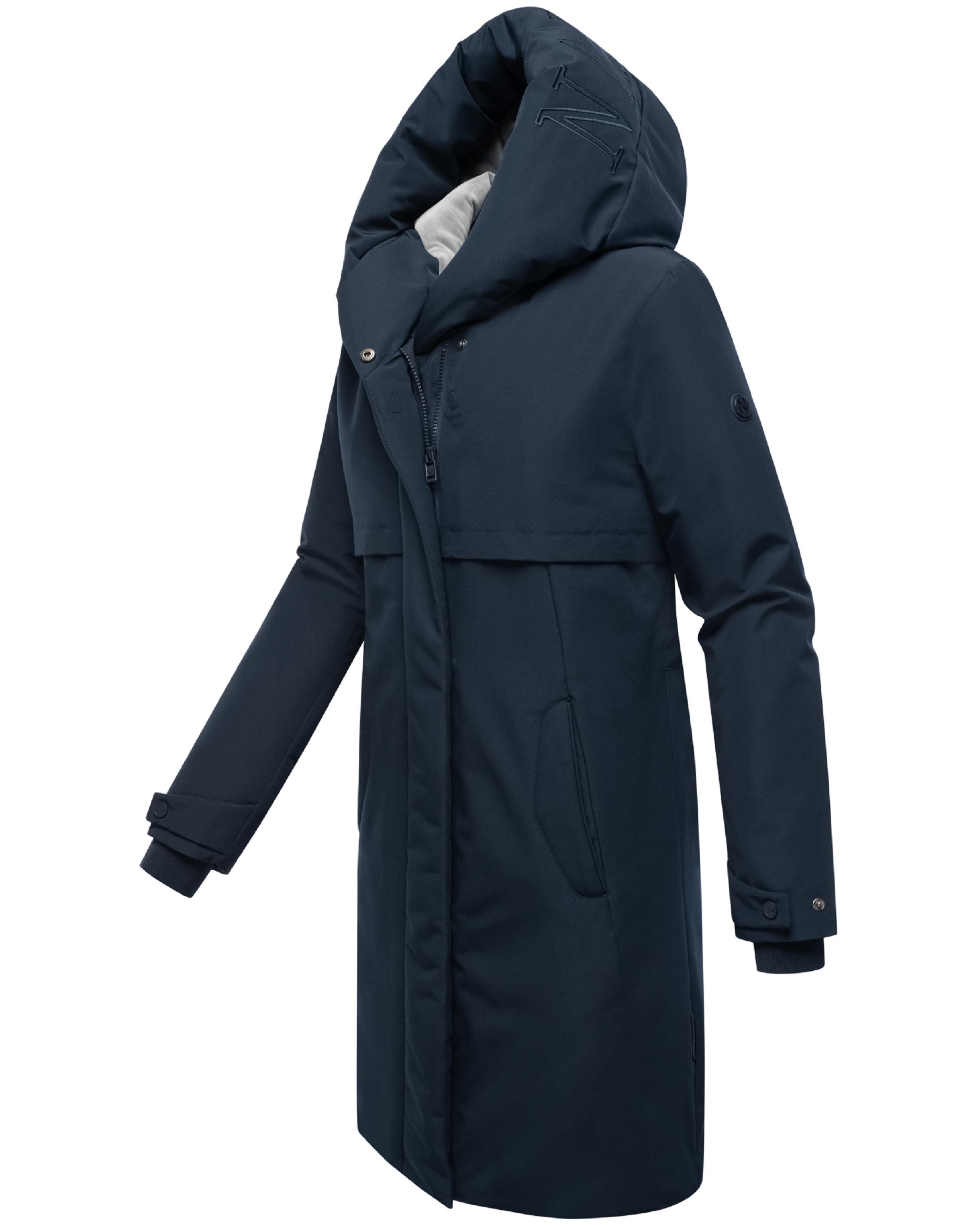 Wintermantel mit Kapuze "Domingaa 14" Navy