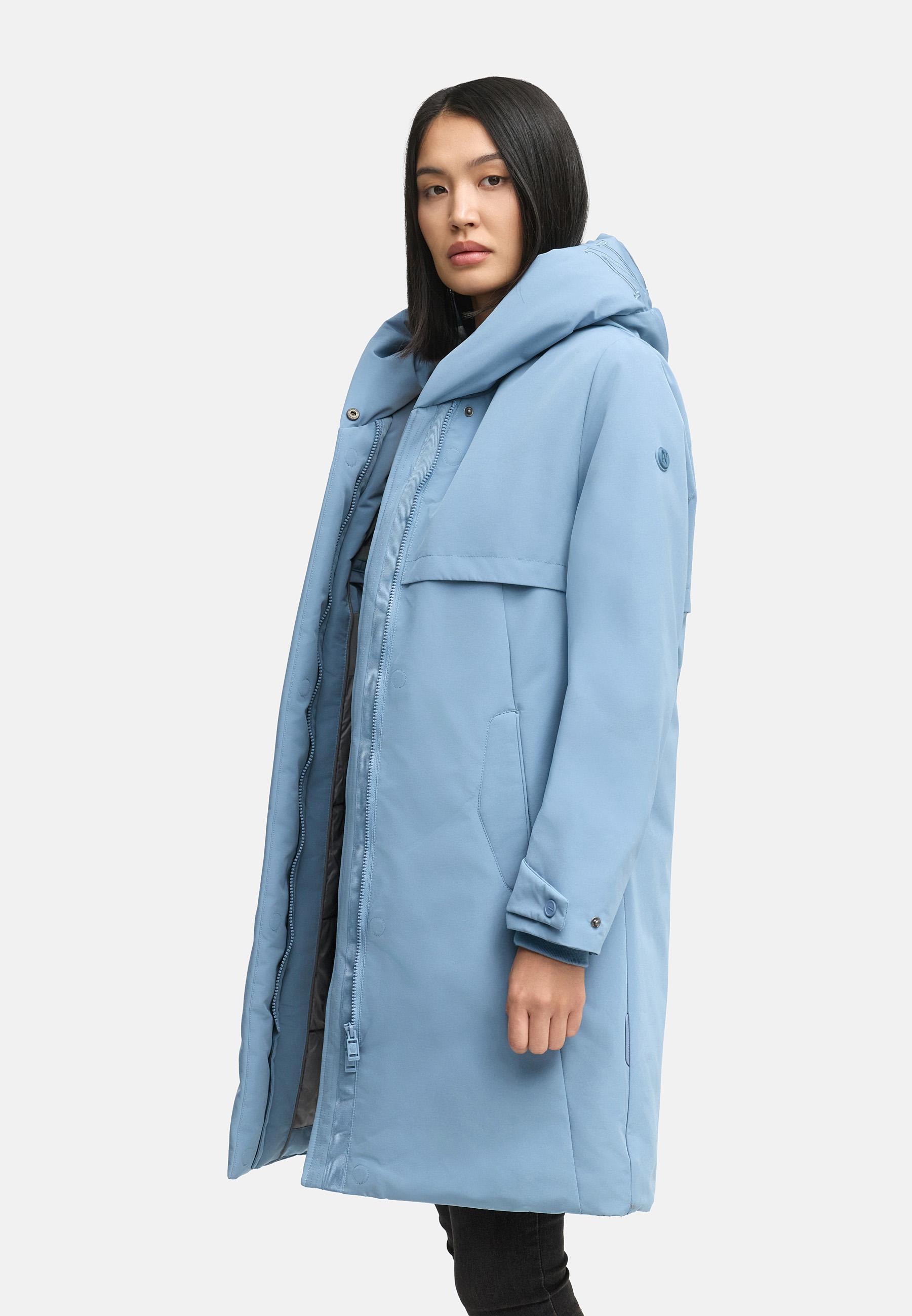 Wintermantel mit Kapuze "Domingaa 14" Powder Blue